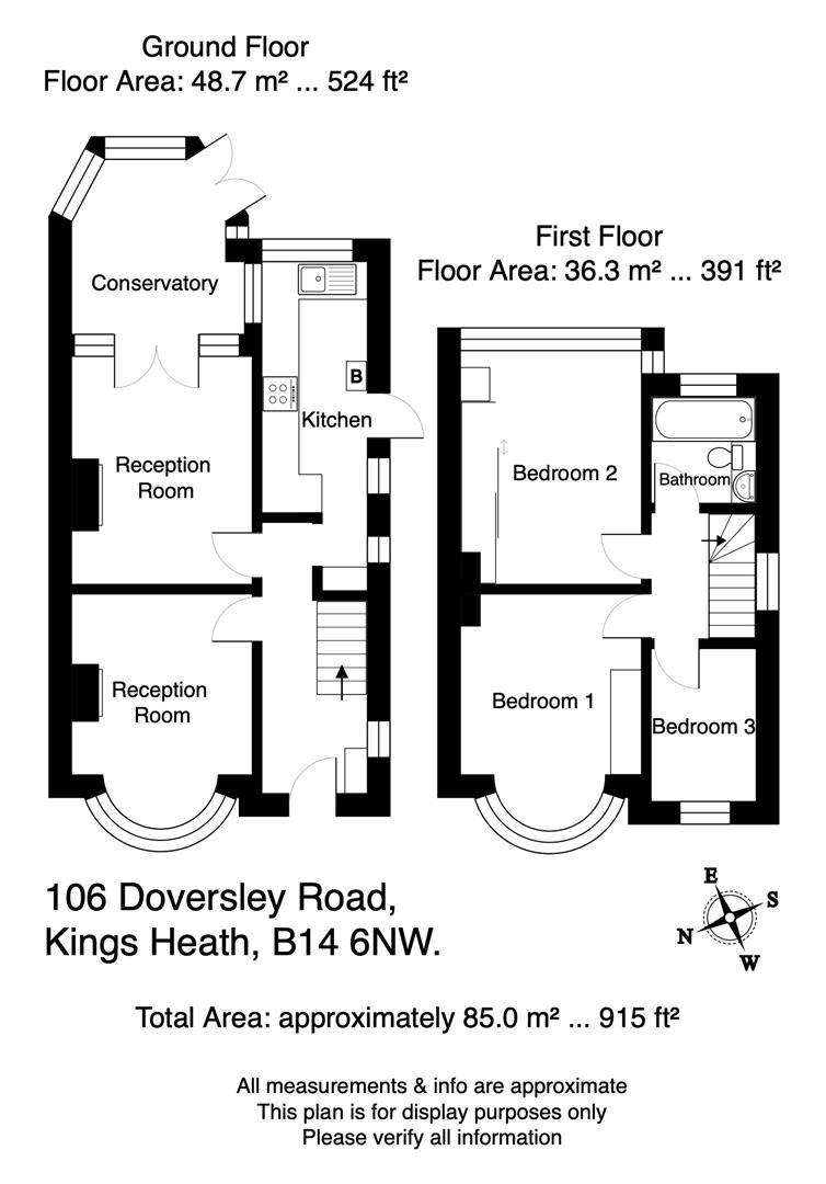 106, Doversley Road, Birmingham floorplan