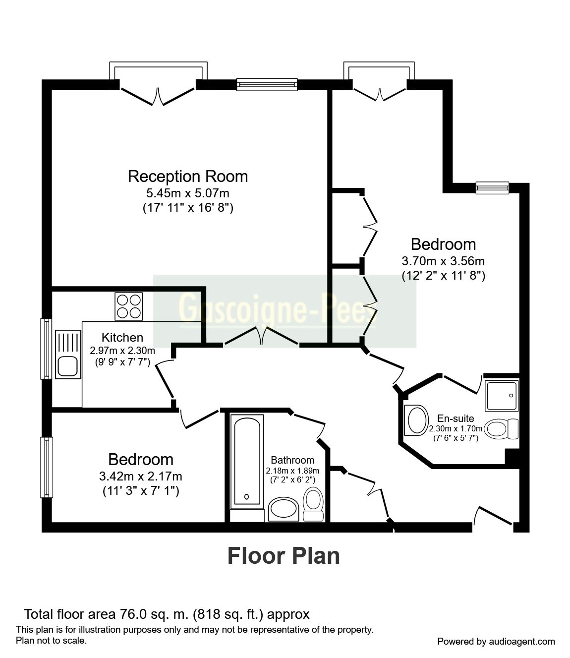 2 Bedrooms Flat to rent in Albury House, Guildford GU1