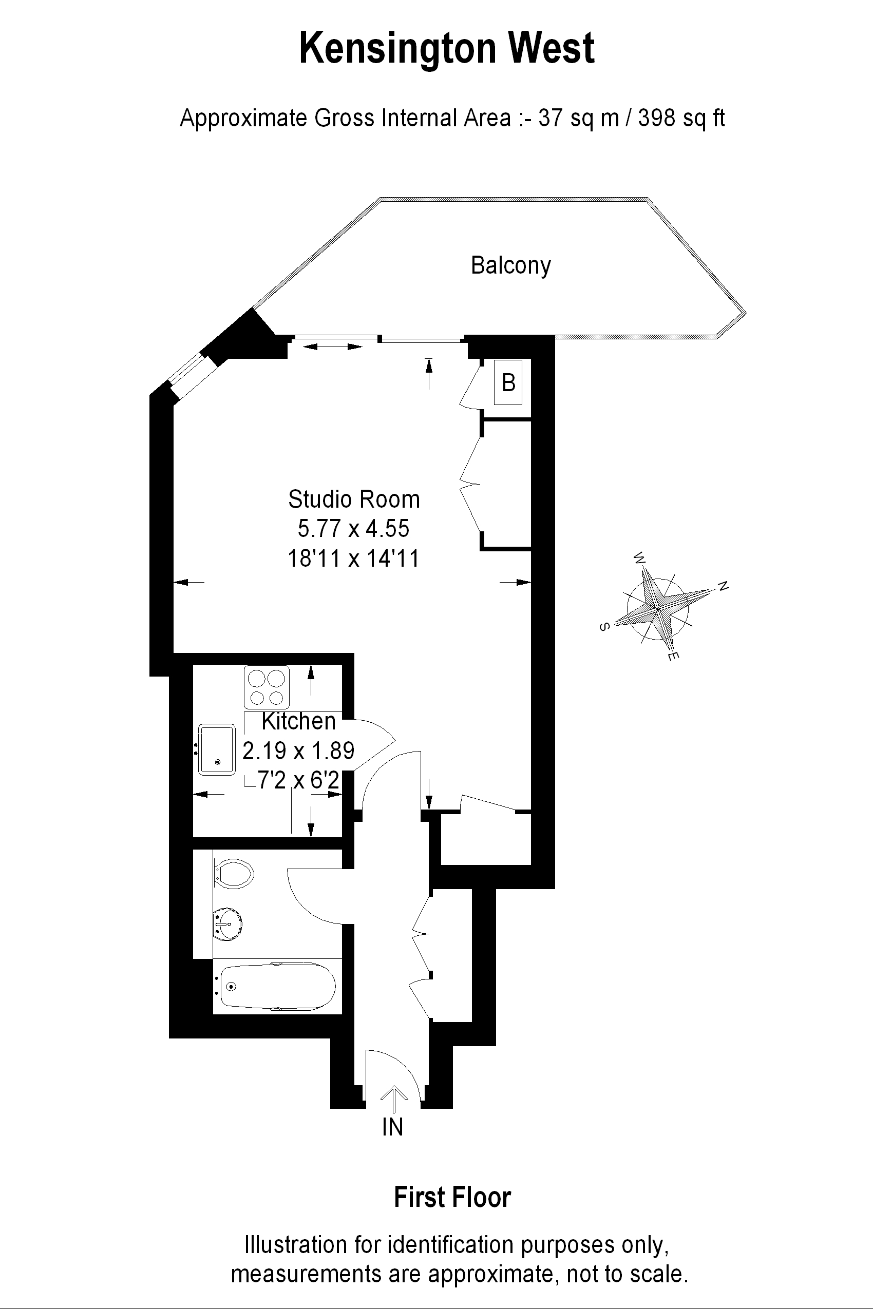 Blythe Road, London floorplan