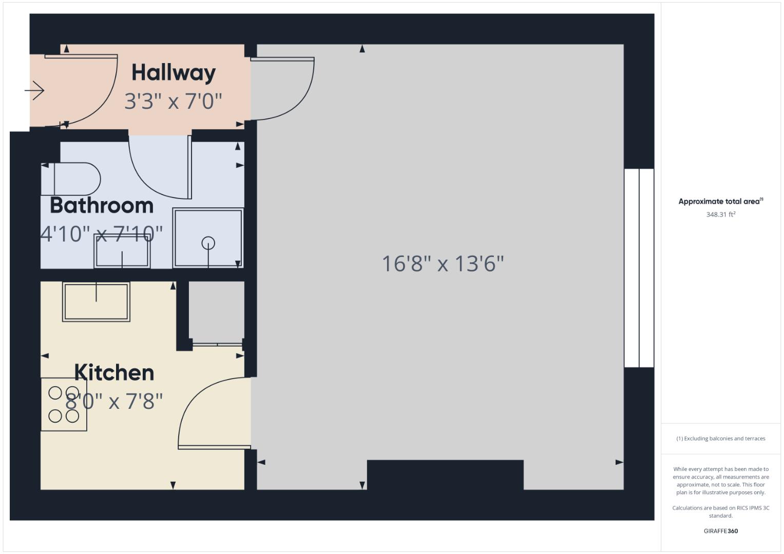 Flat 4 41A Briggate, Shipley floorplan