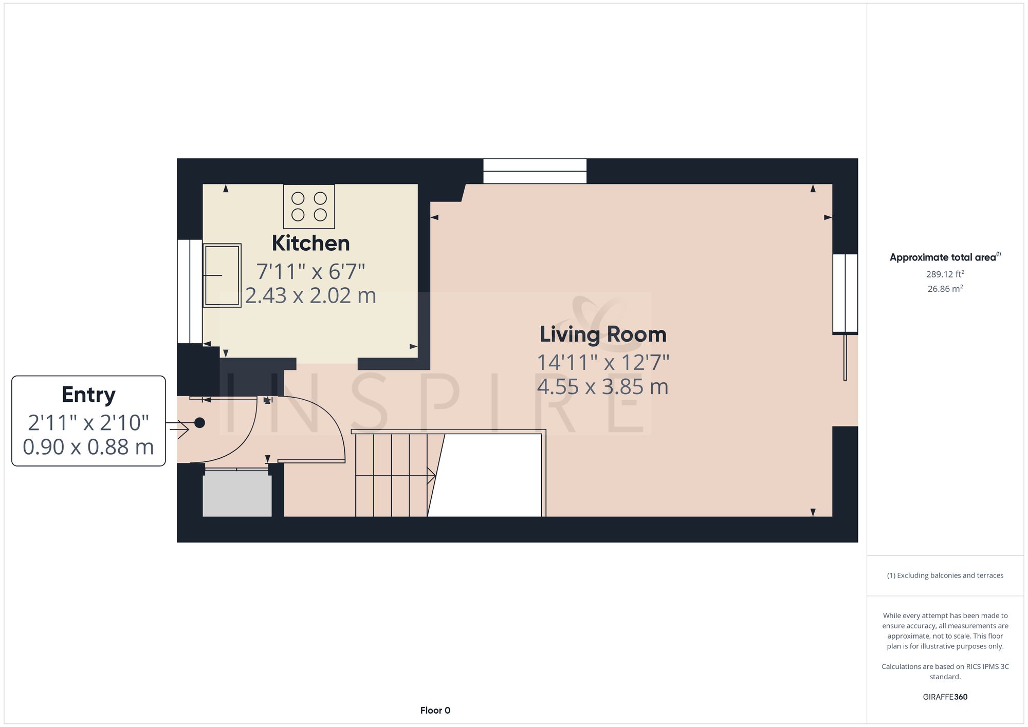 1 Kenilworth Close, Crawley floorplan