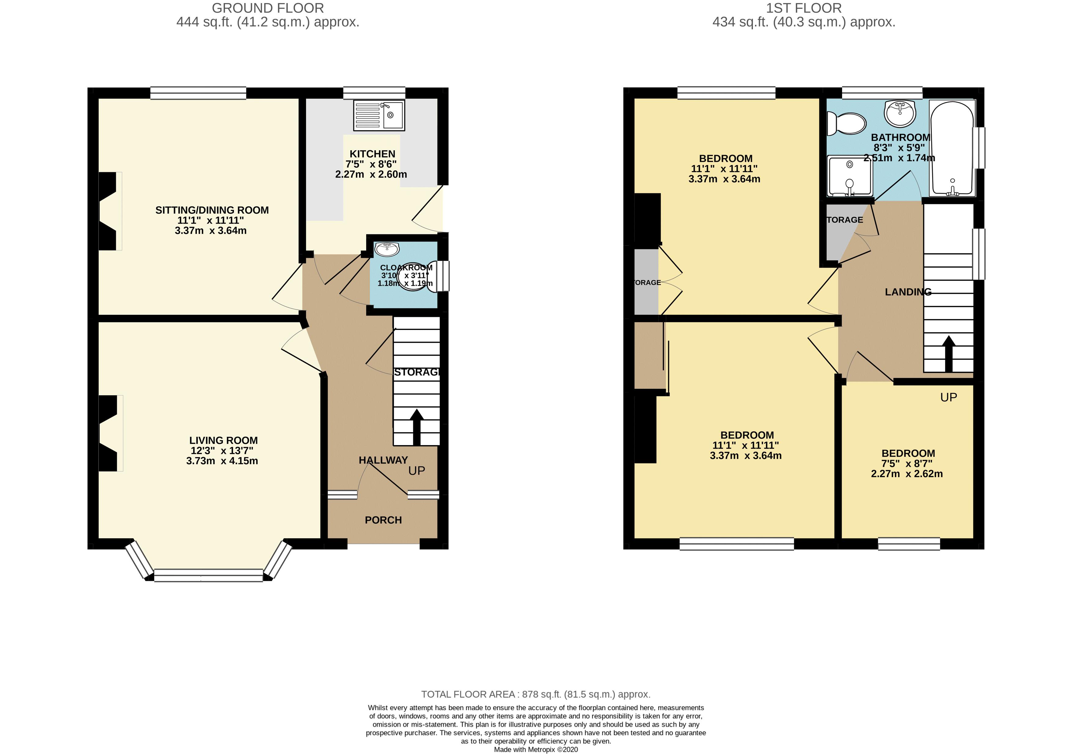 61, Mackie Road, Bristol floorplan