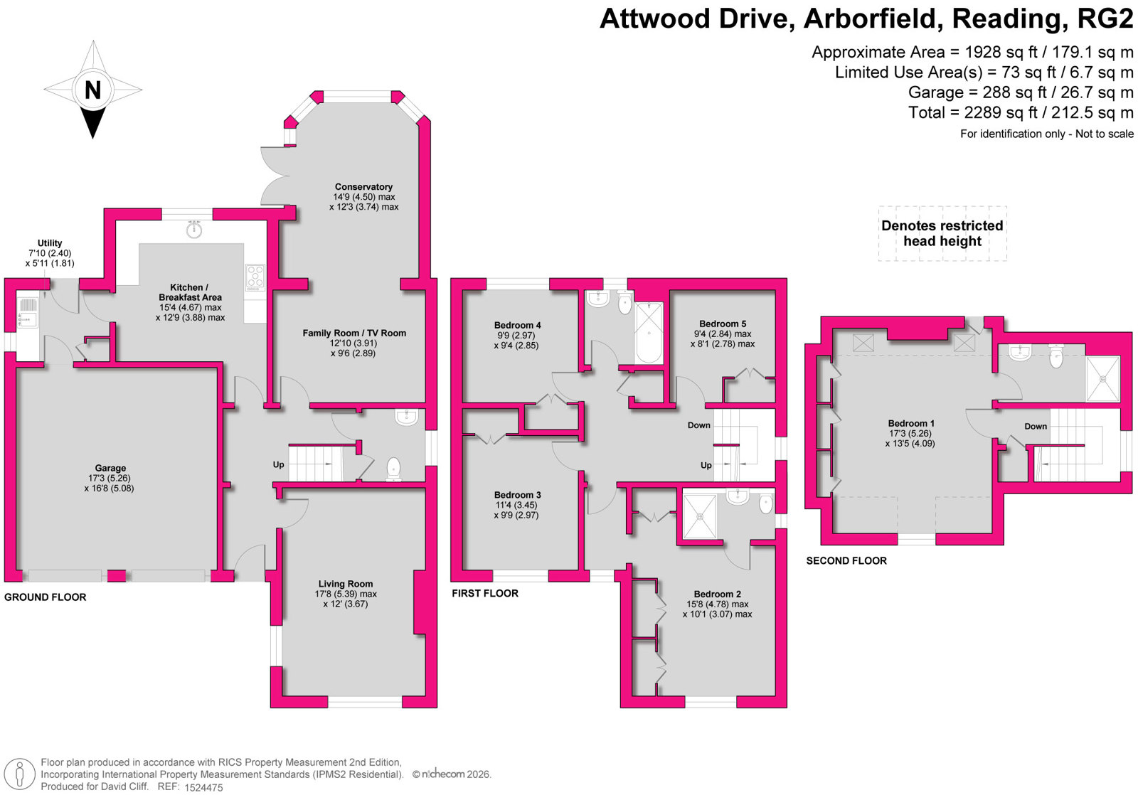 46, Attwood Drive, Reading floorplan