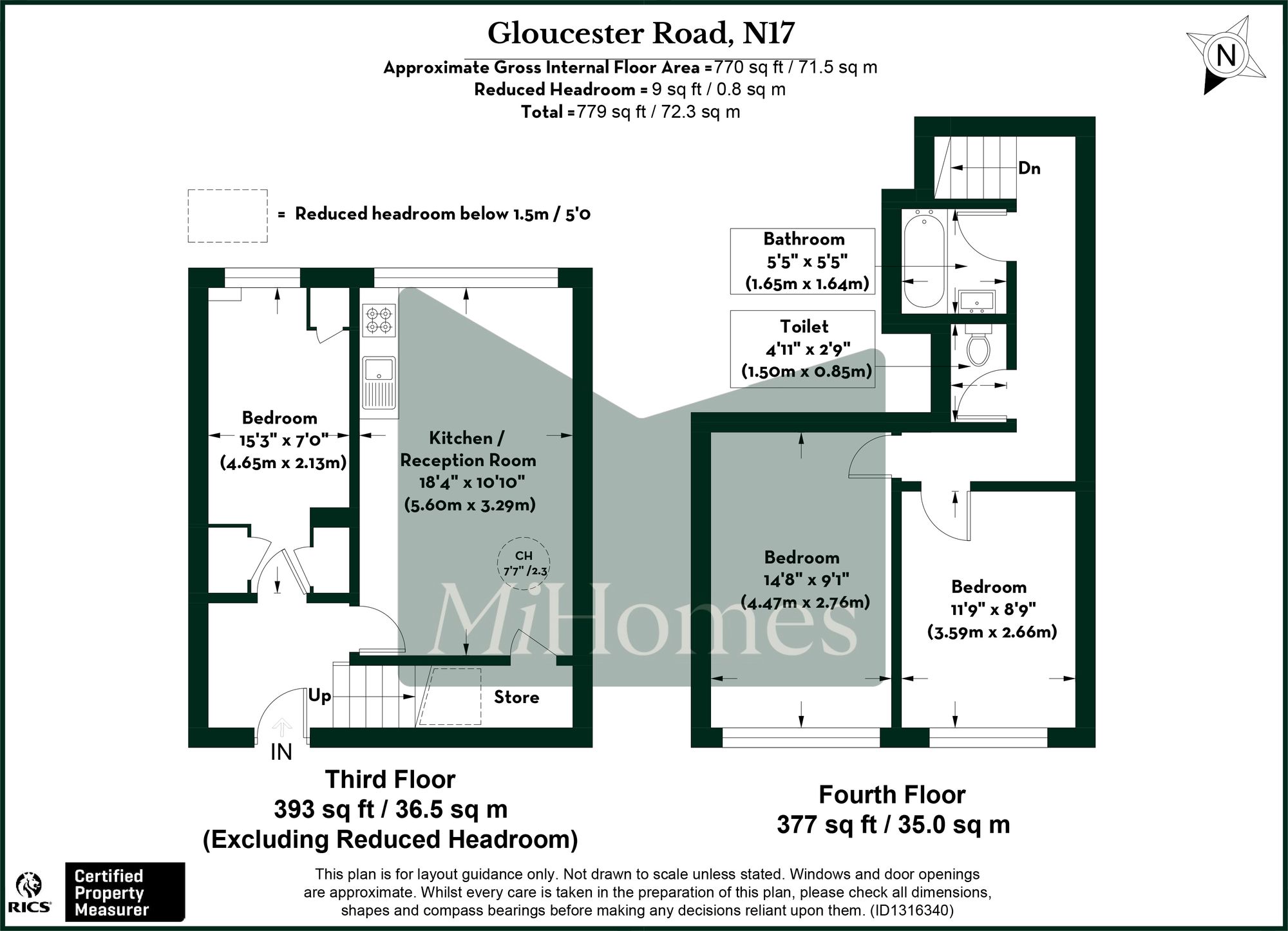 Flat 50, Hawkinge Gloucester Road, London floorplan