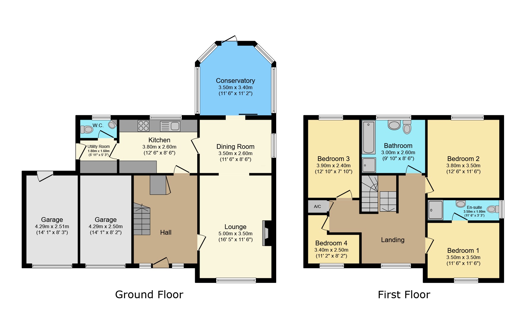 1 Spafford Close, Marton, Lincolnshire floorplan