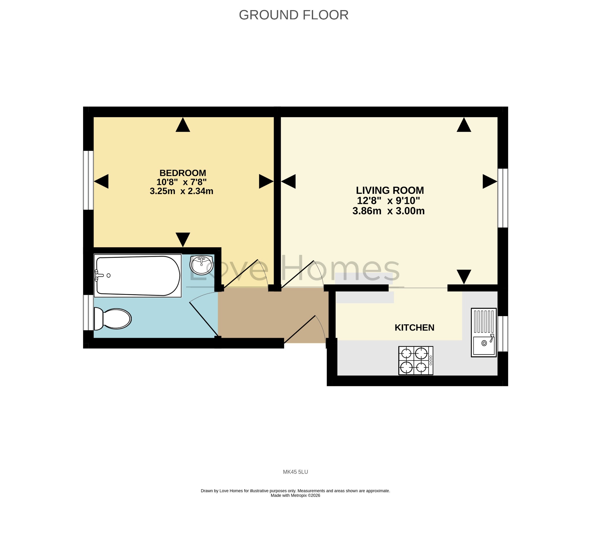Westoria Court, Westoning floorplan