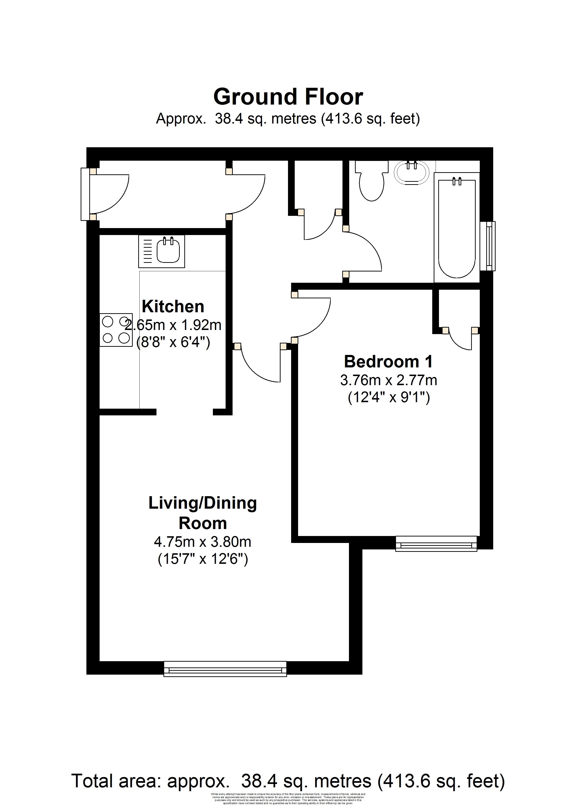 1 Bedrooms Flat for sale in Hythe Park Road, Egham TW20