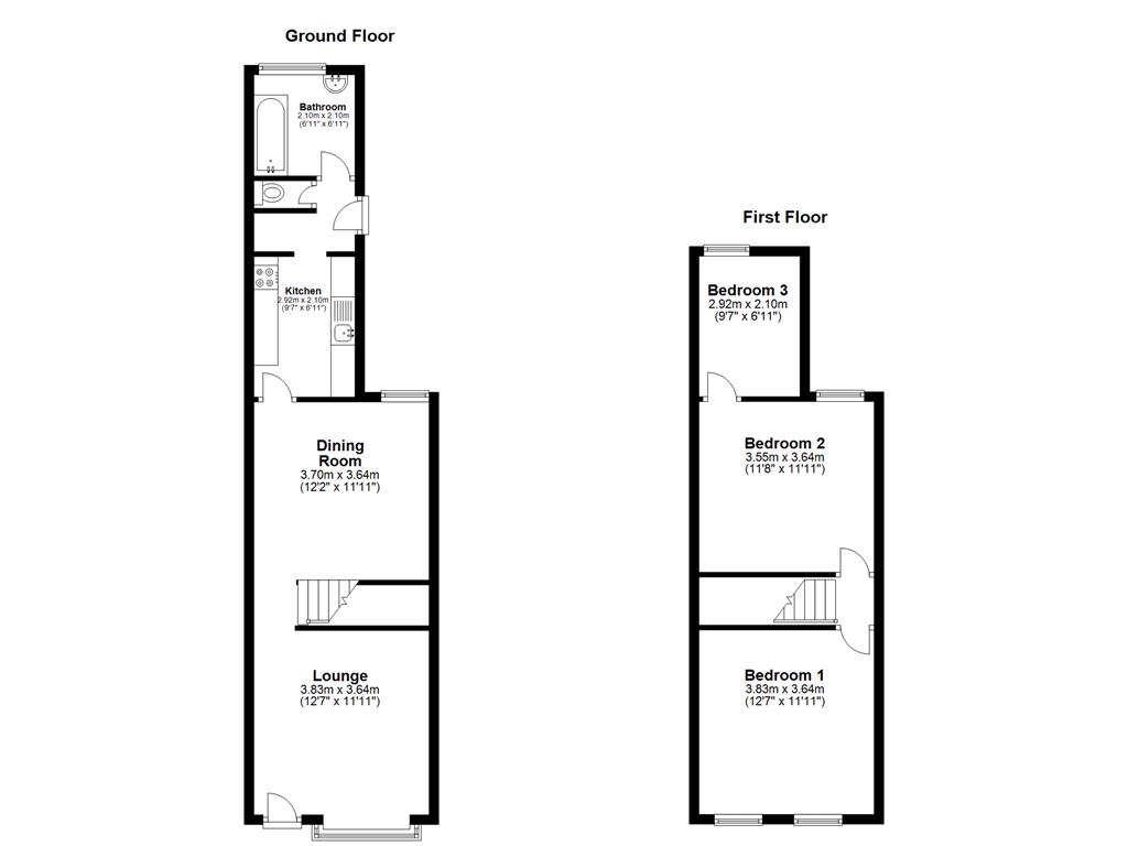 3 Bedrooms Terraced house to rent in Edinburgh Road, Gillingham ME7