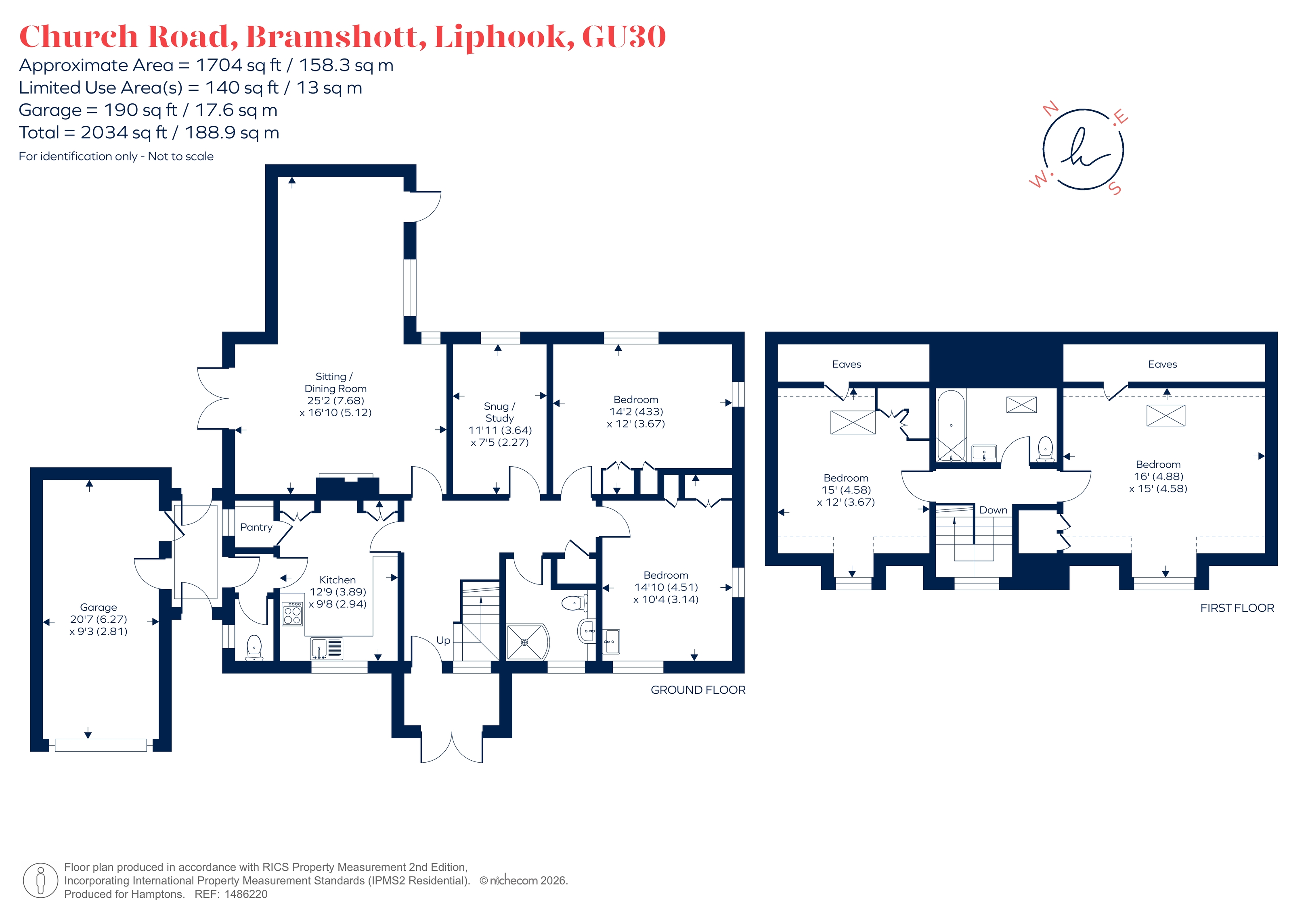70, Church Road, Bramshott floorplan