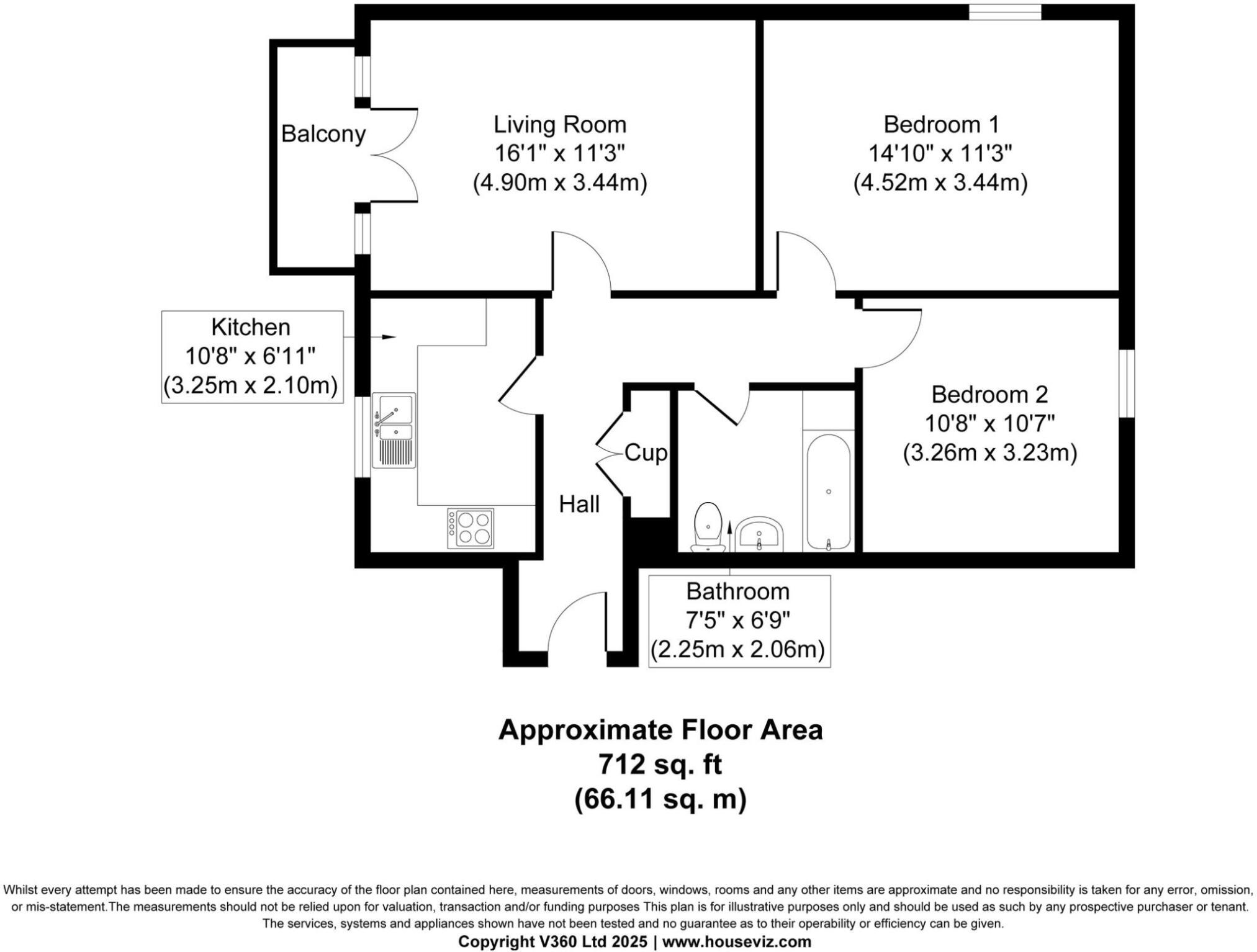 Flat 26, Wharf House, 1, West Street, Erith floorplan