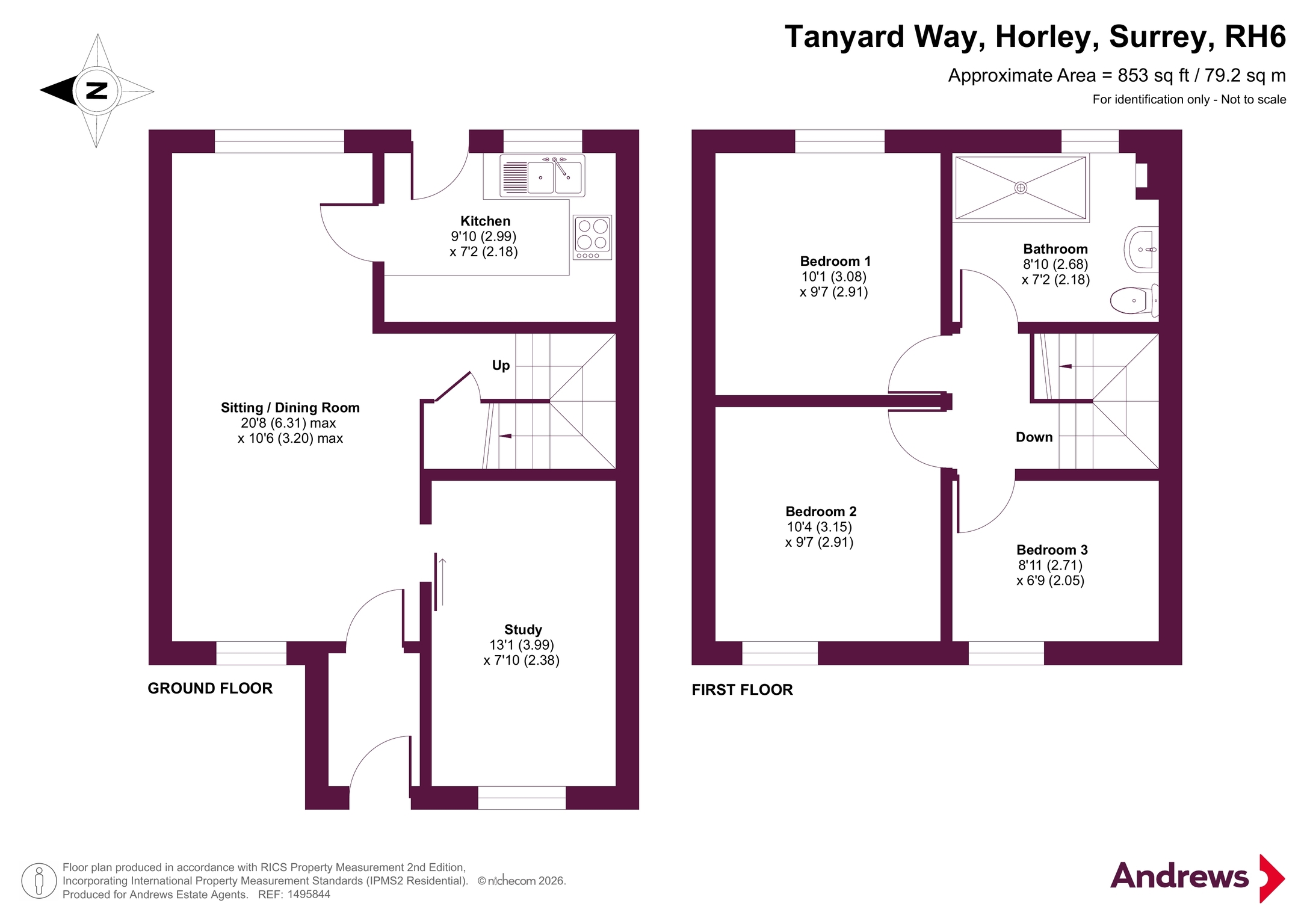 94, Tanyard Way, Surrey floorplan