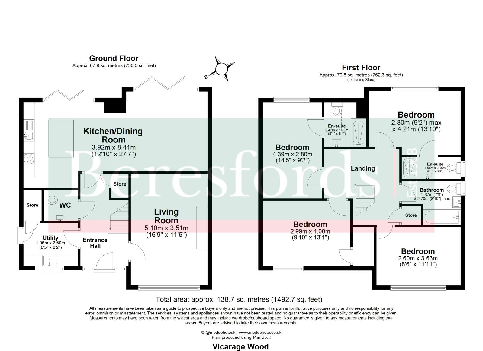 Unit 7 Vicarage Wood,, Wigley Bush Lane, Brentwood floorplan