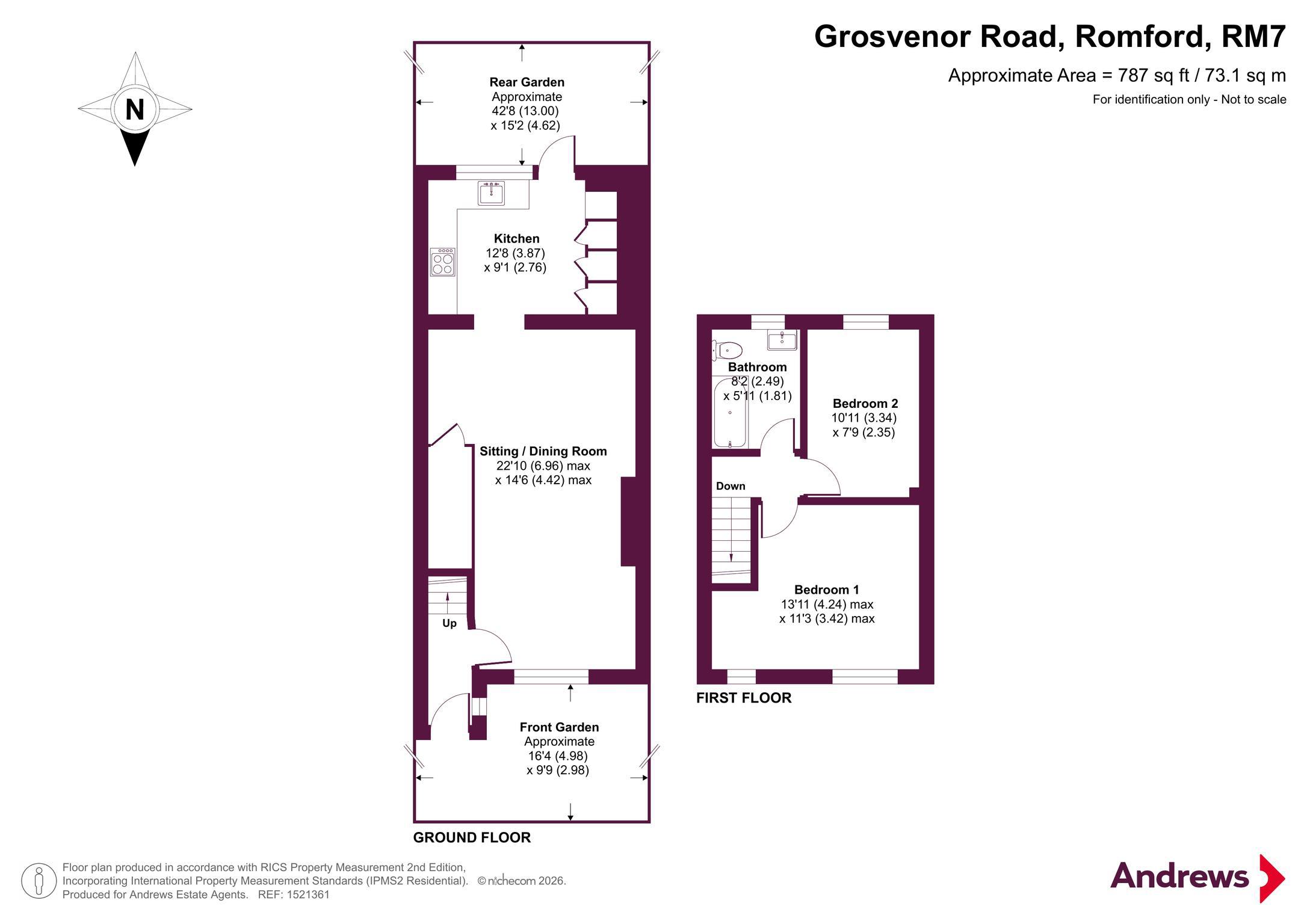 65, Grosvenor Road, Rush Green floorplan
