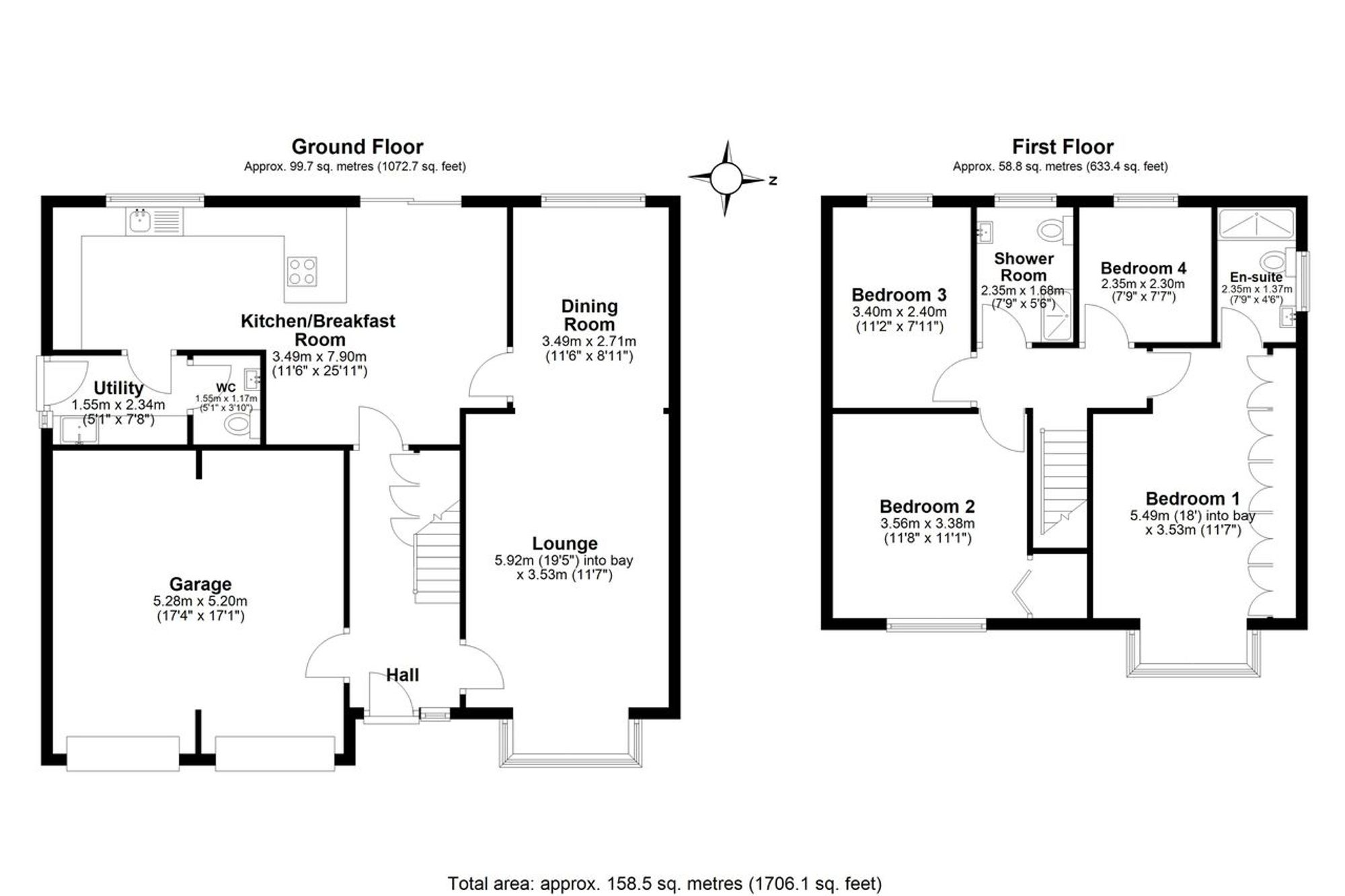 3 Chessington Close, Warrington floorplan