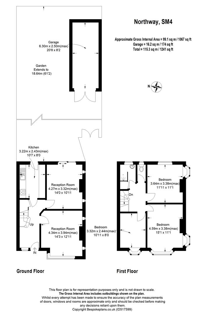 3 Bedrooms End terrace house for sale in Northway, Morden SM4