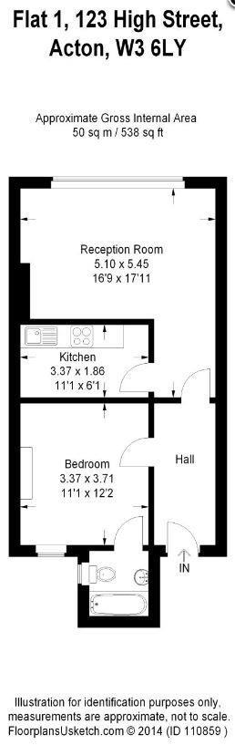 1 Bedrooms Flat to rent in High Street, Acton W3