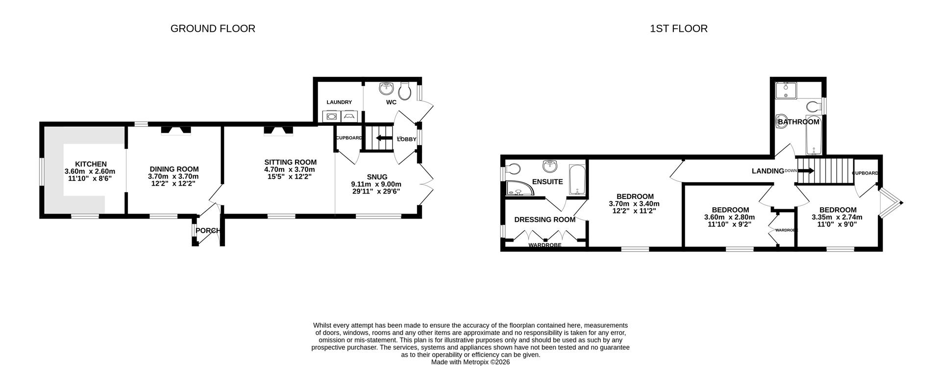 Schoolmistress' House, Little Green, Diss floorplan