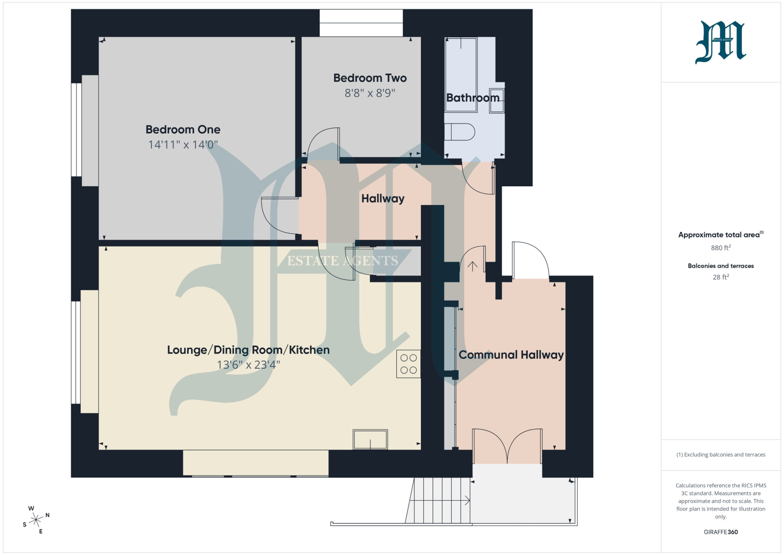 Apartment 17, Kenegie Manor, Gulval, Penzance floorplan