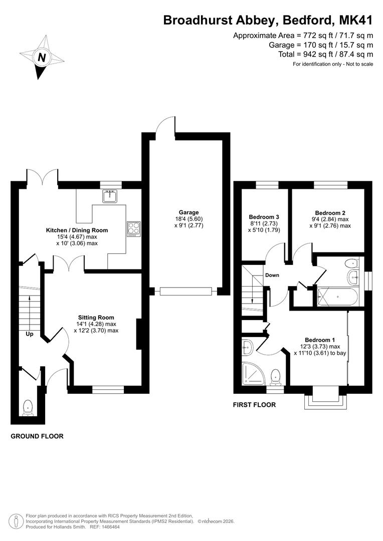 14, Broadhurst Abbey, Bedford floorplan