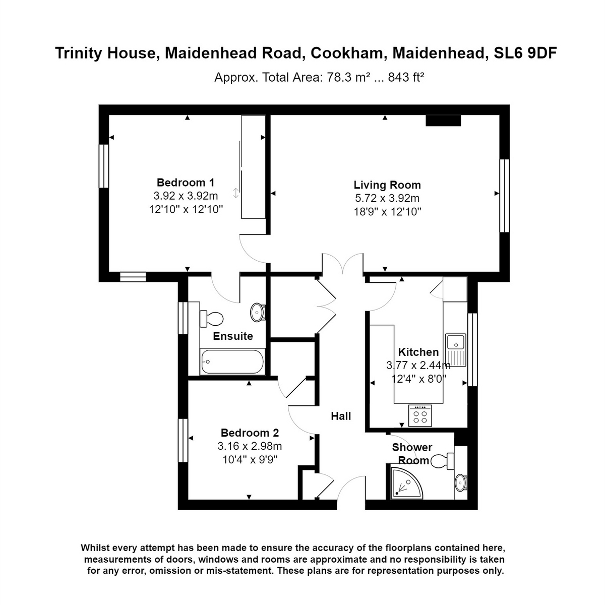 5, Trinity House Maidenhead Road, Cookham floorplan