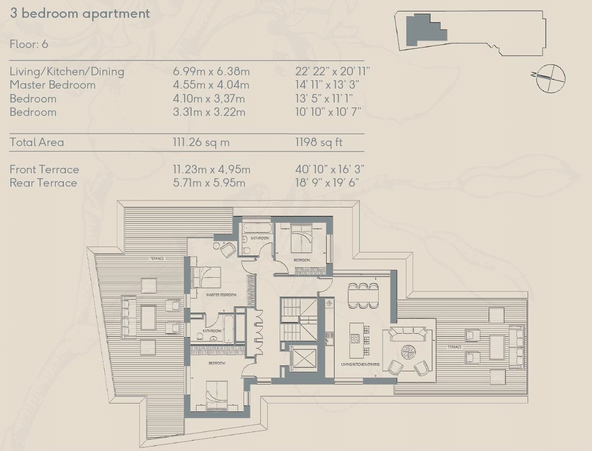 3 Bedrooms Flat for sale in Habito London, Hounslow TW3