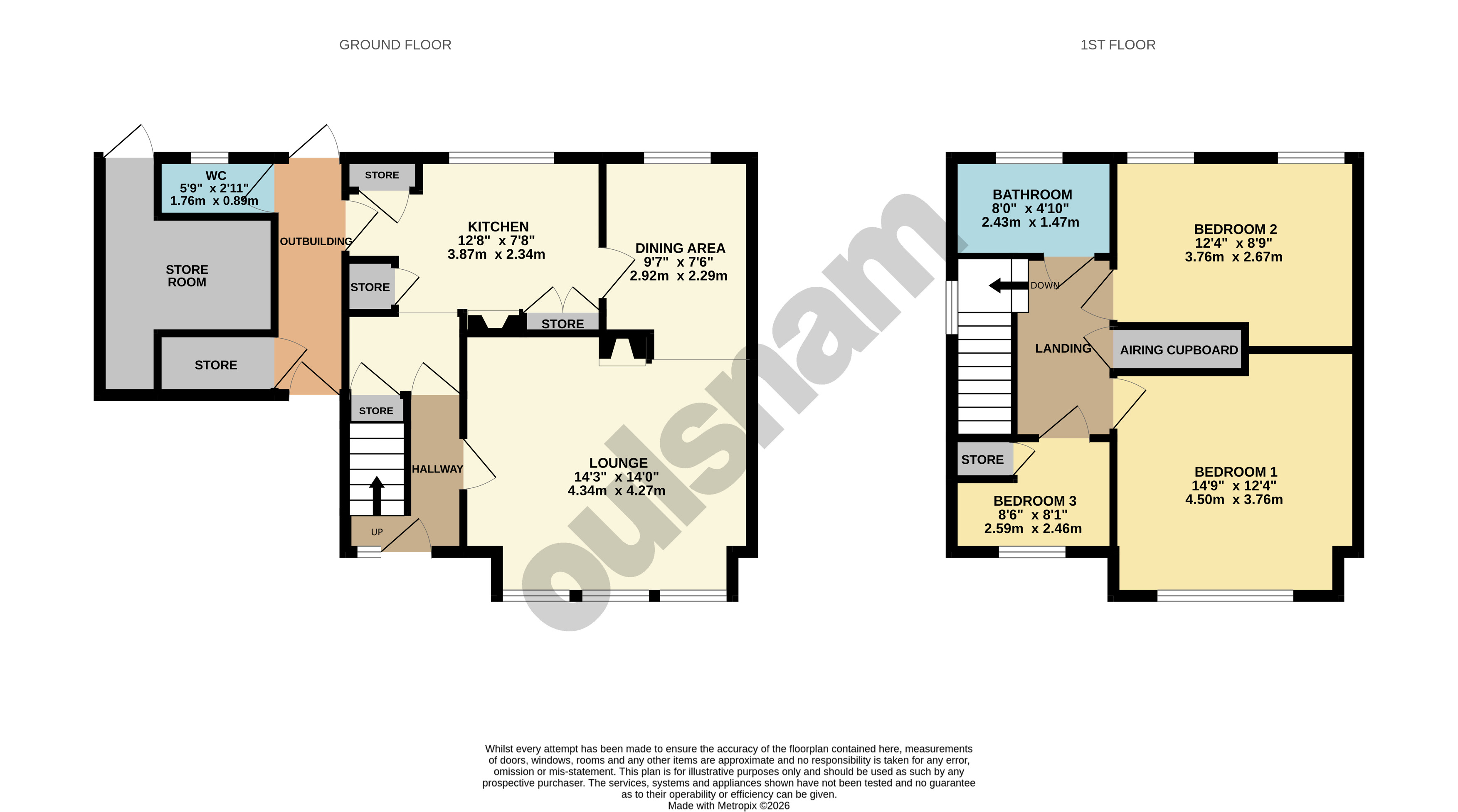 257, Portland Road, West Midlands floorplan