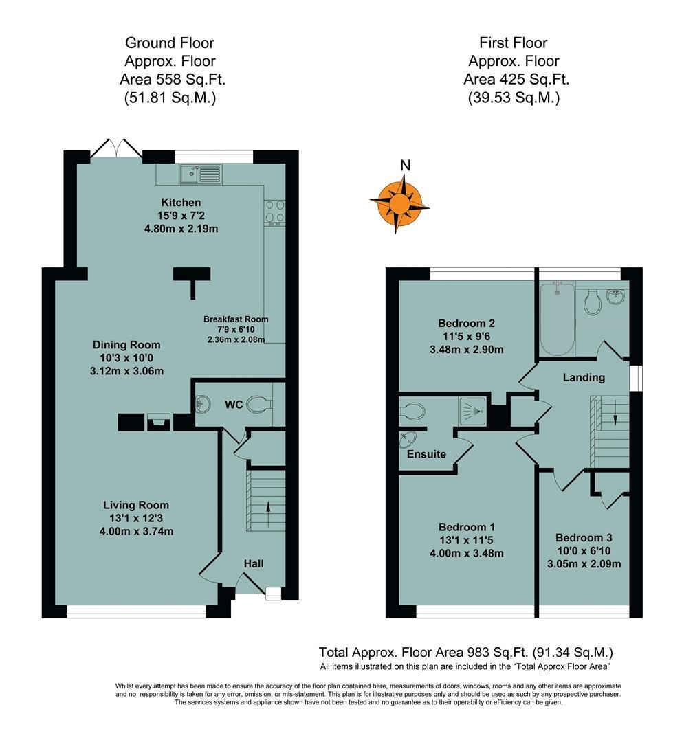 7, Farm Close, Chalgrove floorplan
