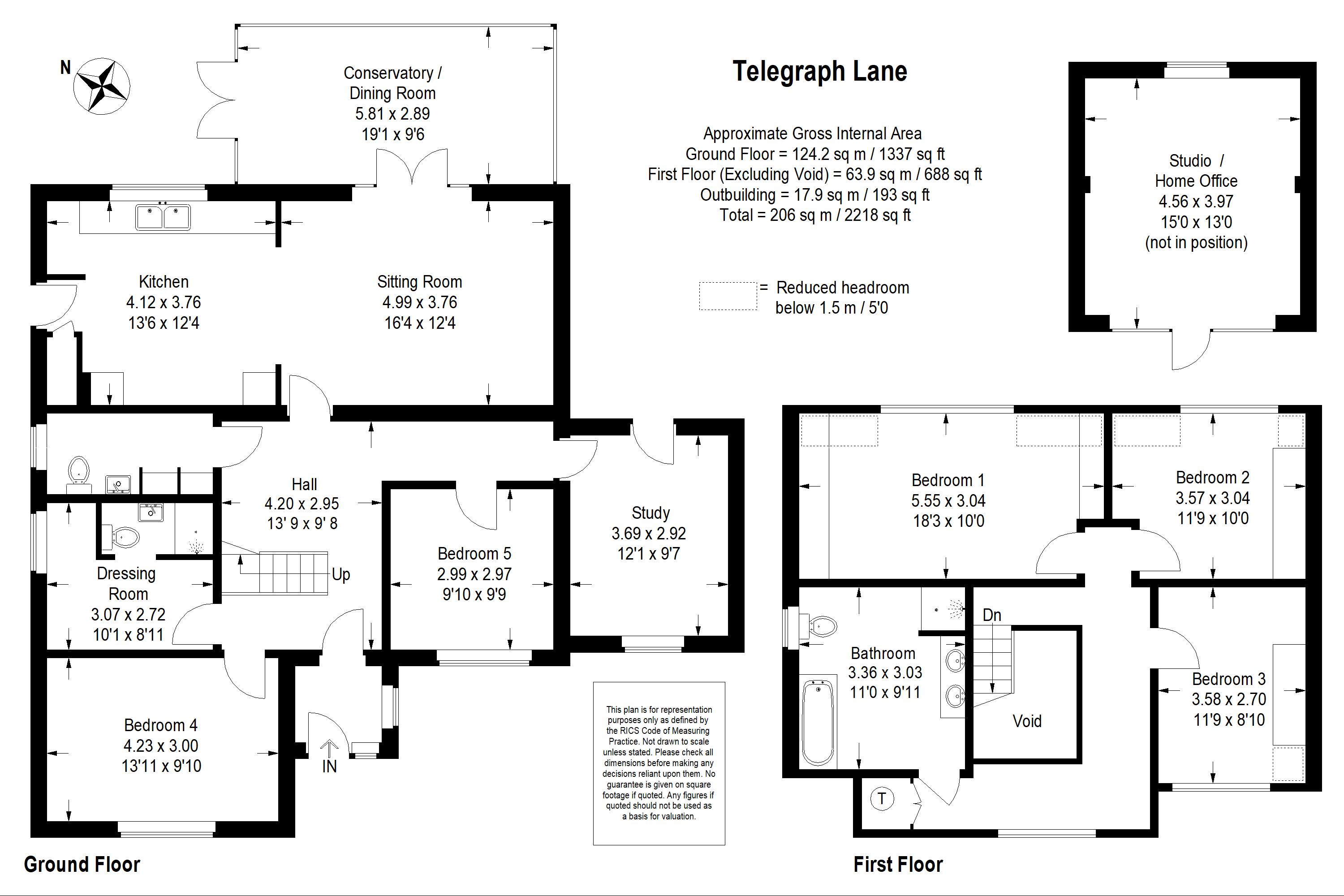 5 bed detached house for sale in Telegraph Lane, Four Marks, Alton