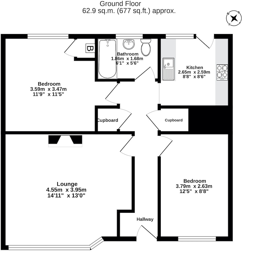 5, Caradoc Close, Newport floorplan