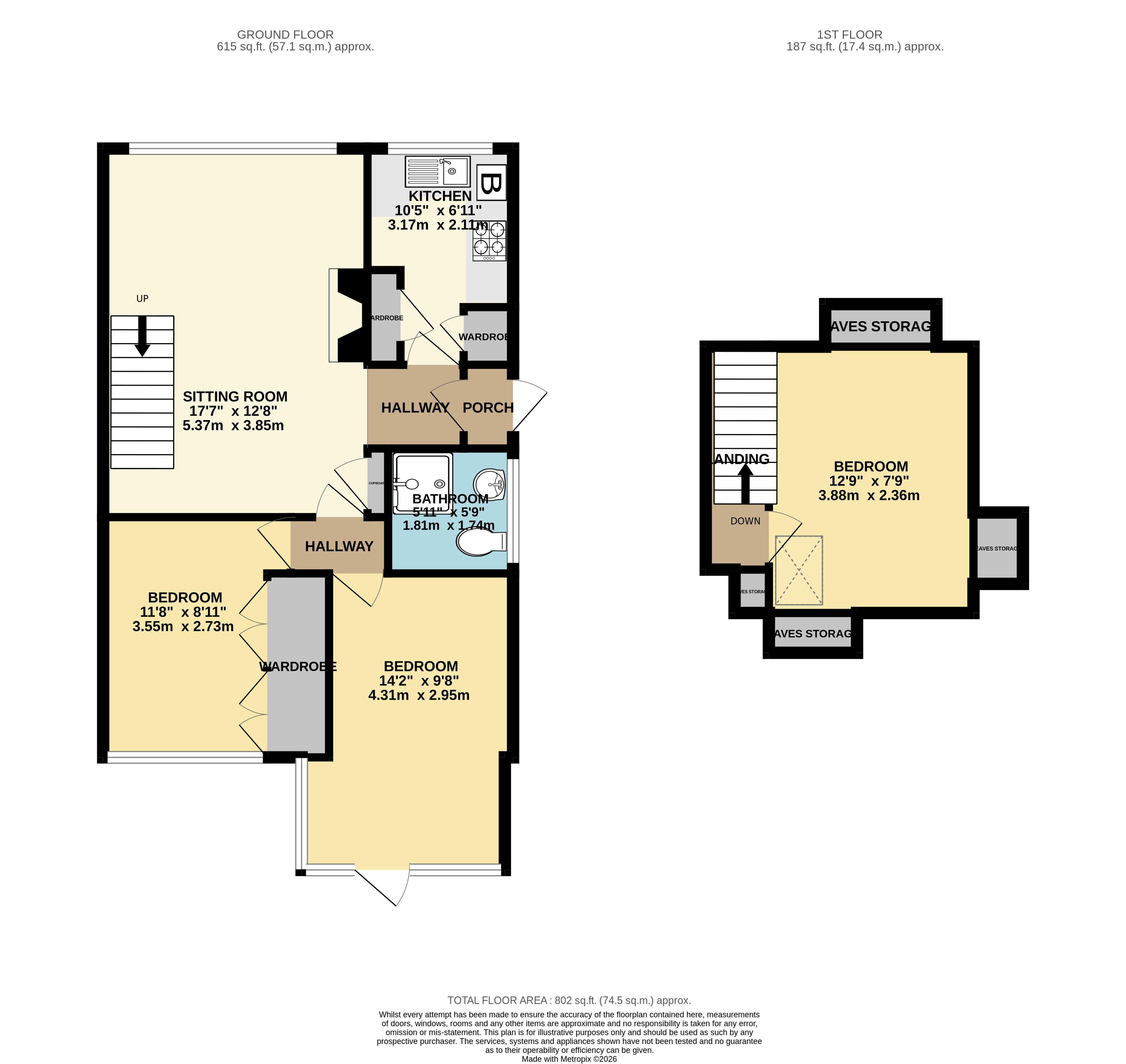 21, Tilmire Close, York floorplan