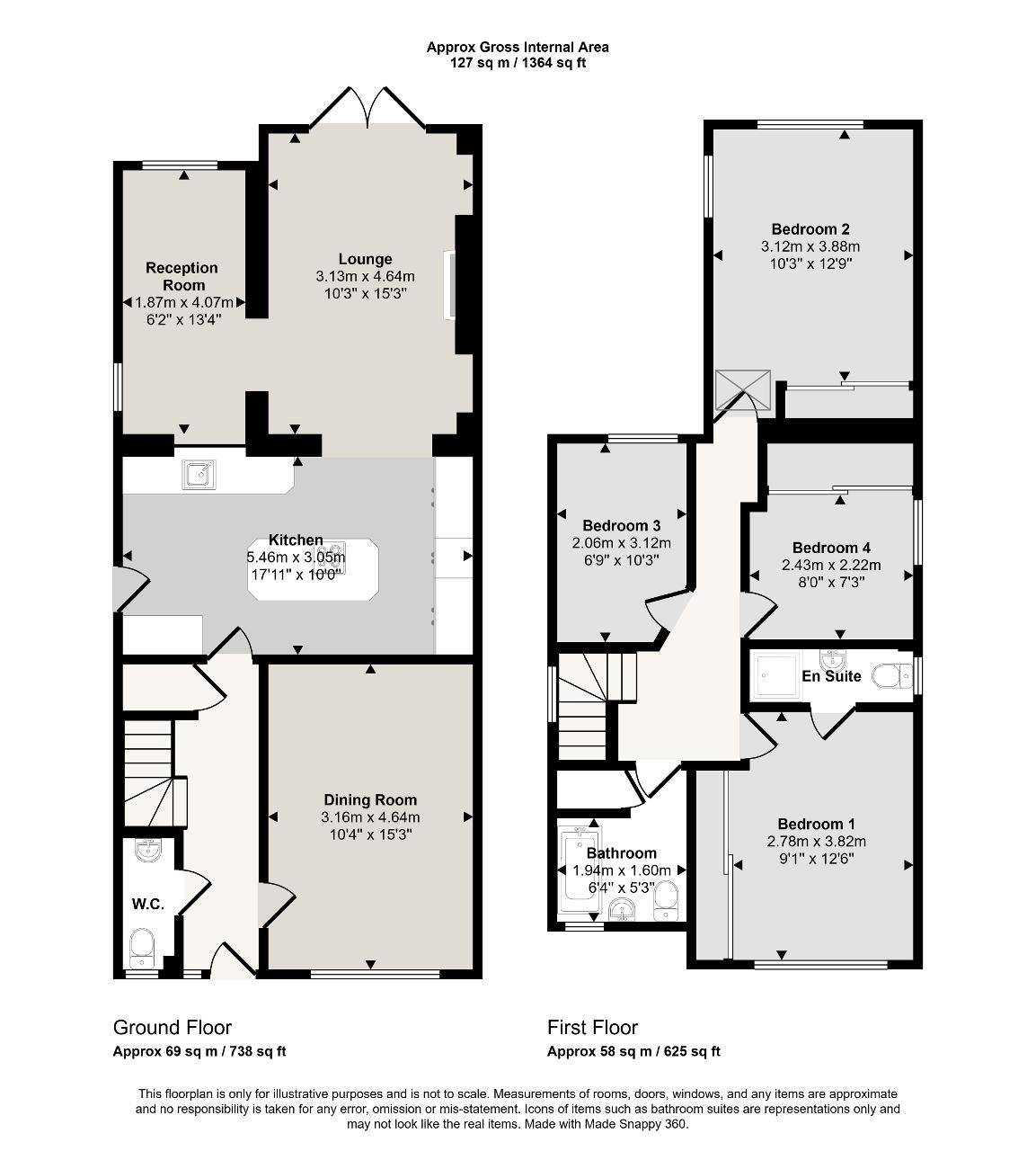 16, Japonica Drive, Merthyr Tydfil floorplan
