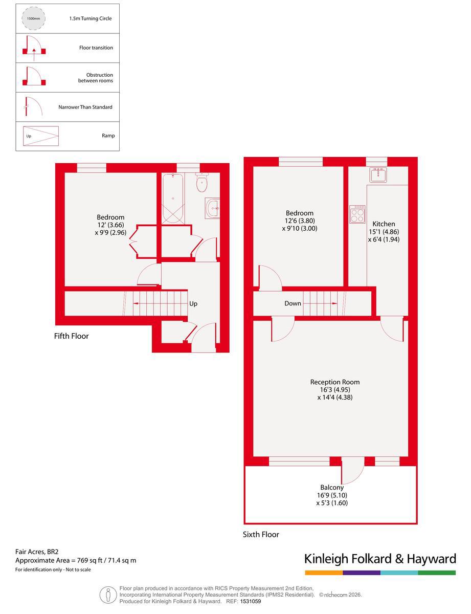 Flat 178, Elgar Lodge,, Fair Acres, Bromley floorplan
