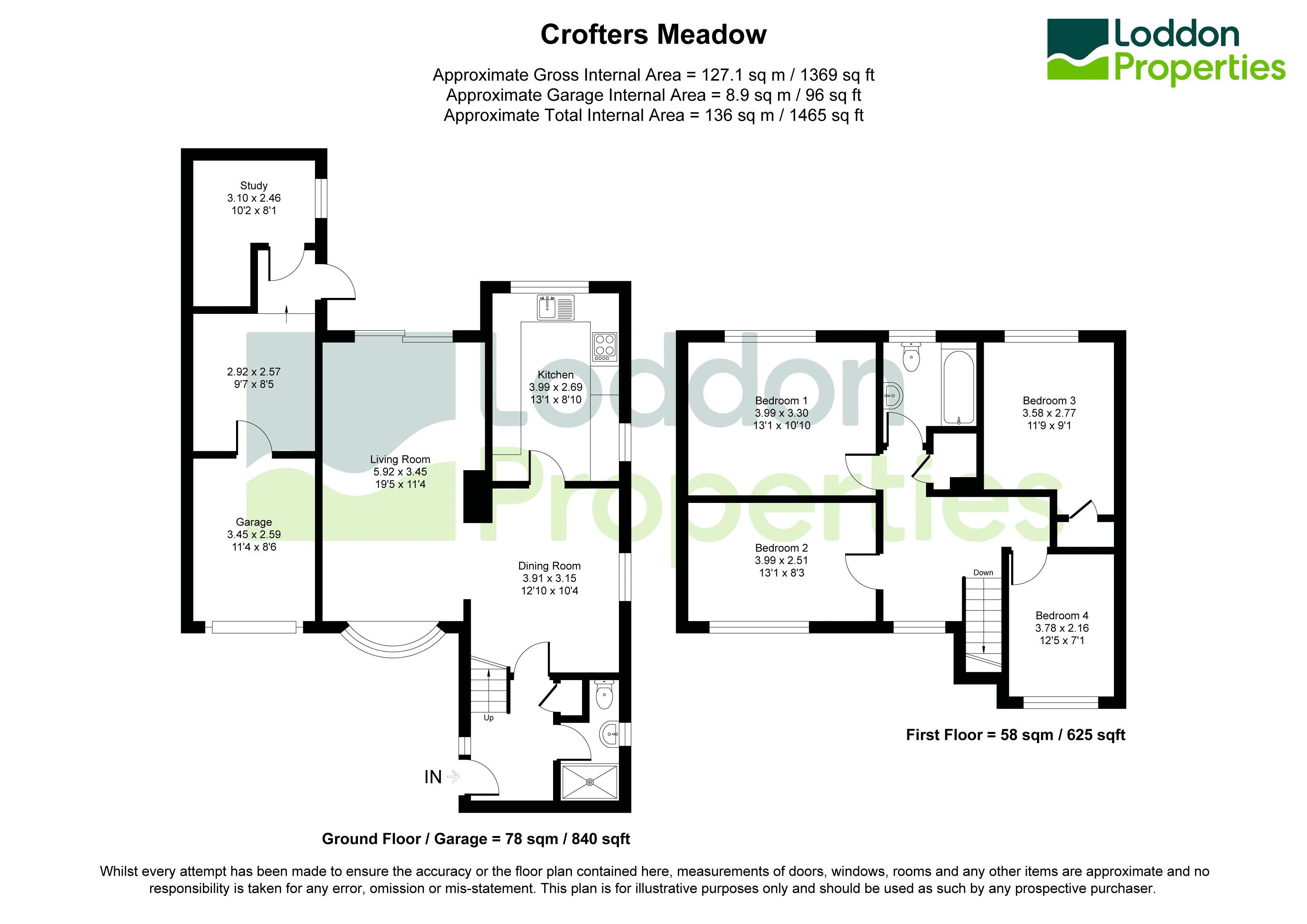 14, Crofters Meadow, Basingstoke floorplan