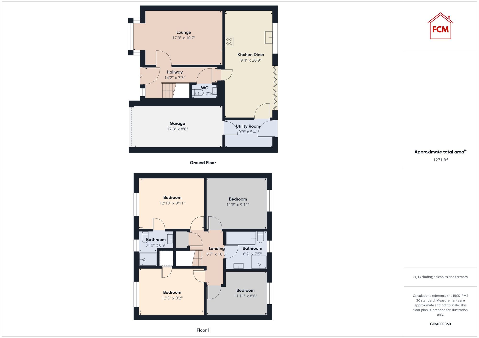 4 Dove Way, Whitehaven floorplan