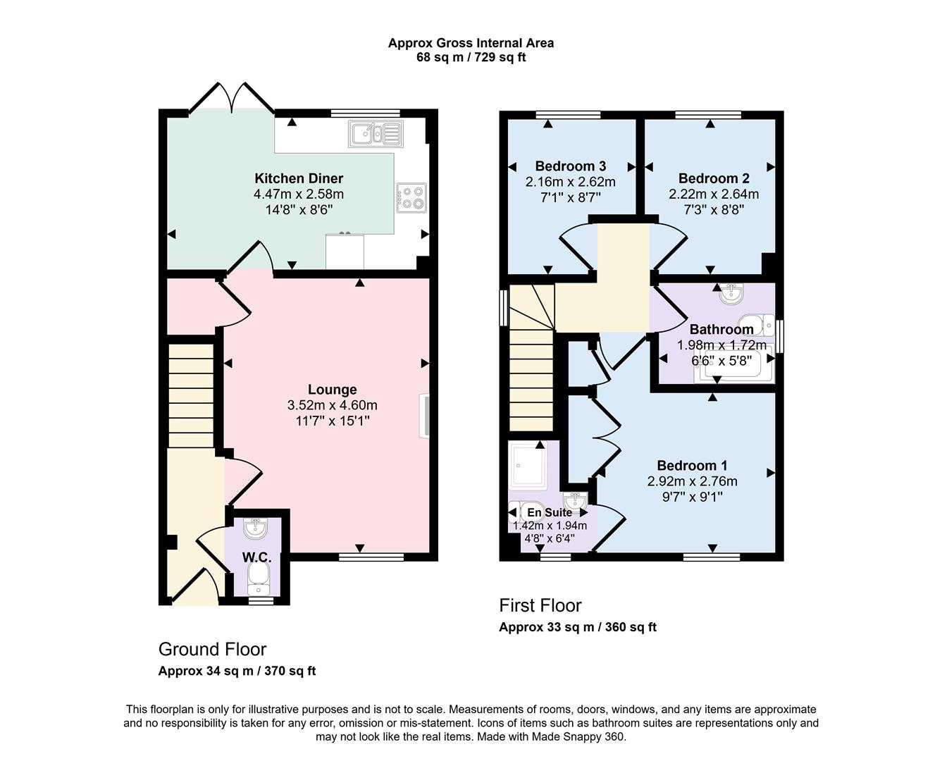 8, Castle Croft, Swadlincote floorplan