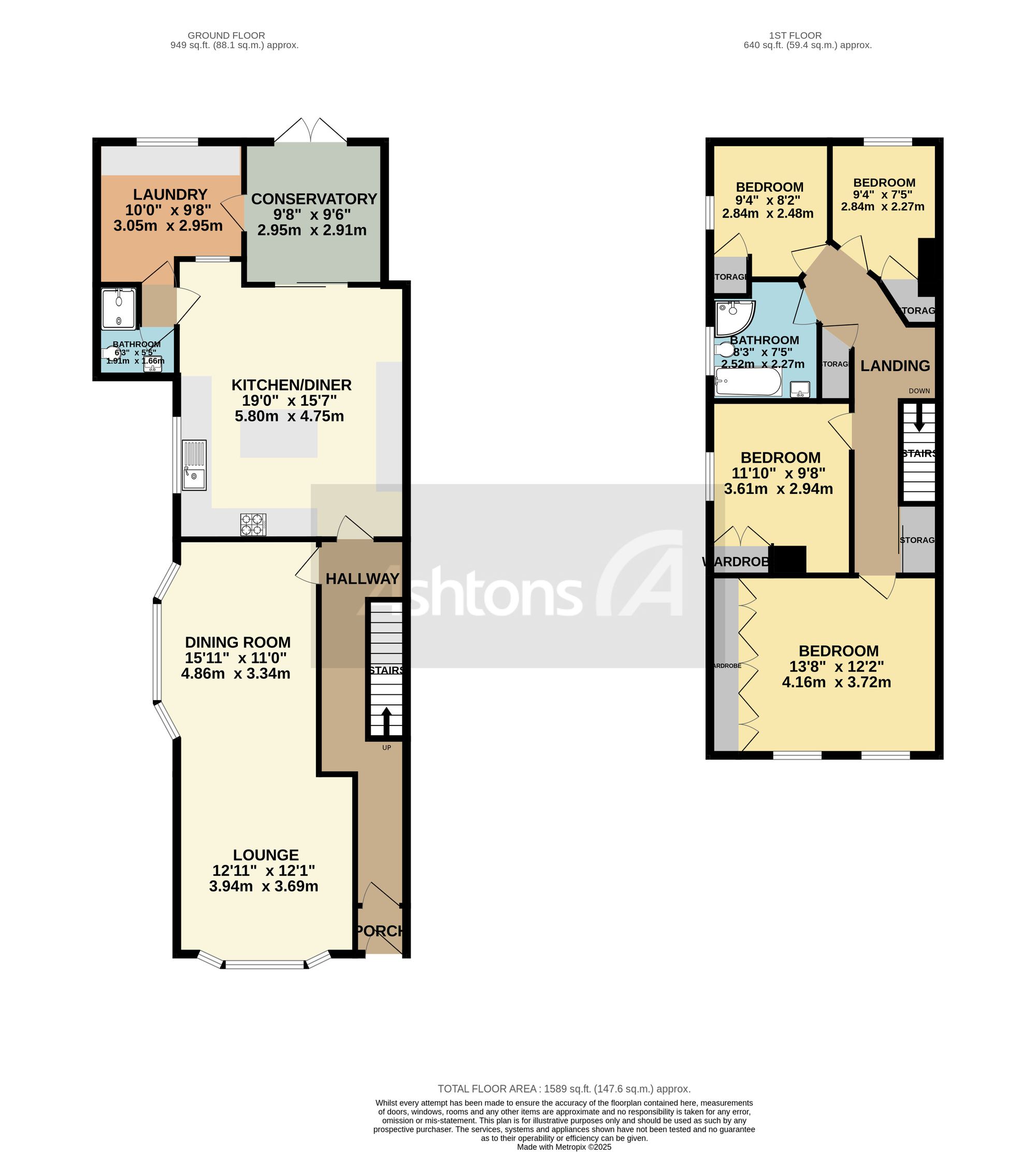 7 Lyndale Avenue, Warrington floorplan