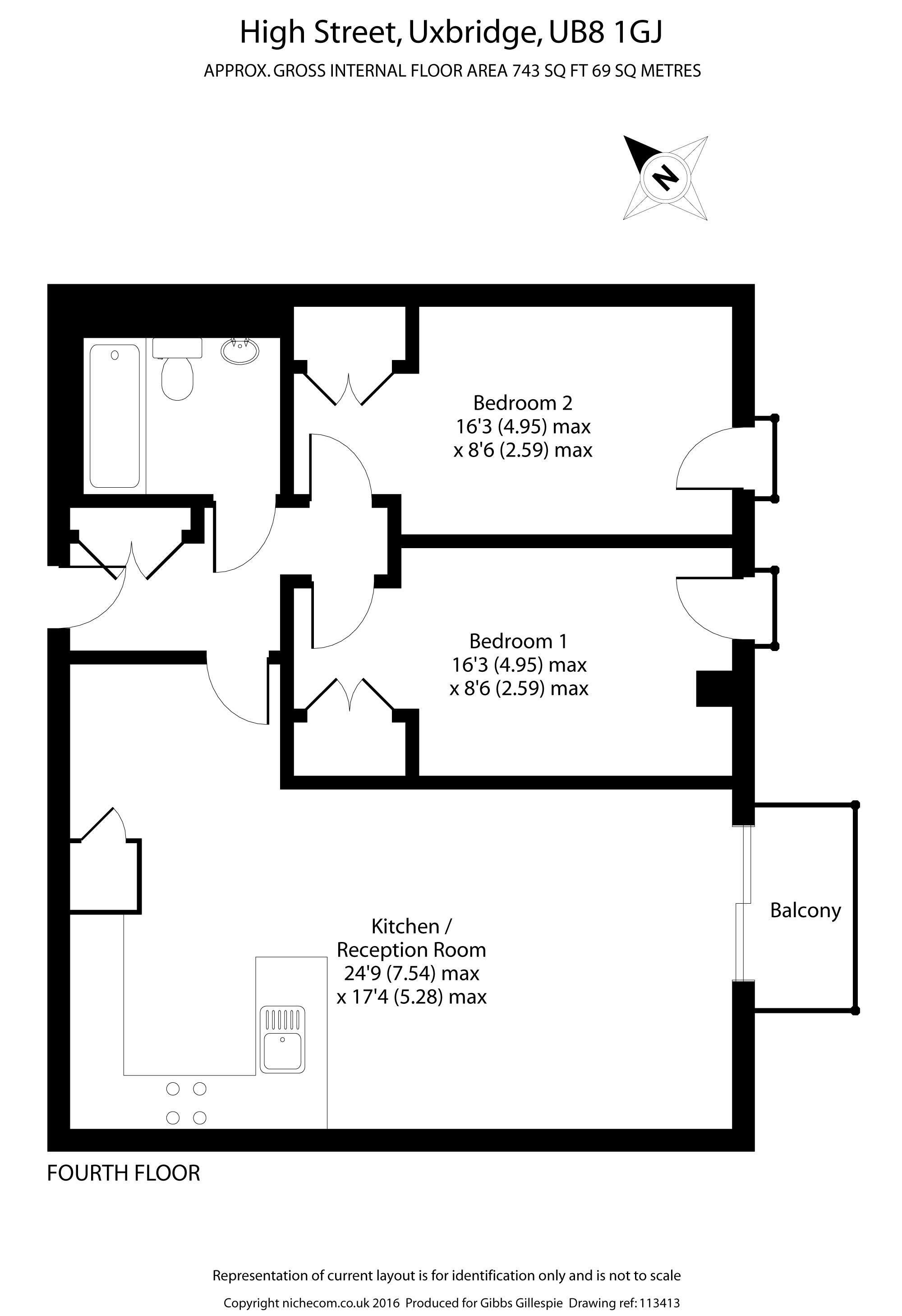 2 Bedrooms Flat to rent in High Street, Uxbridge, Middlesex UB8