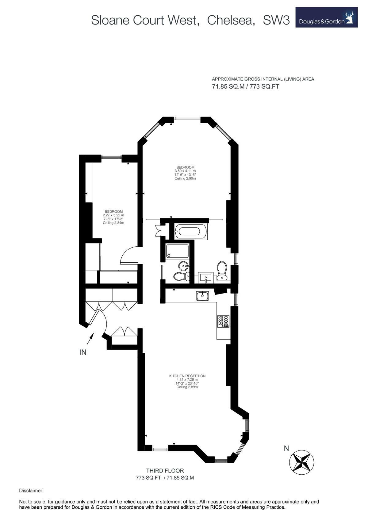 2 Bedrooms Flat to rent in Sloane Court West, London SW3