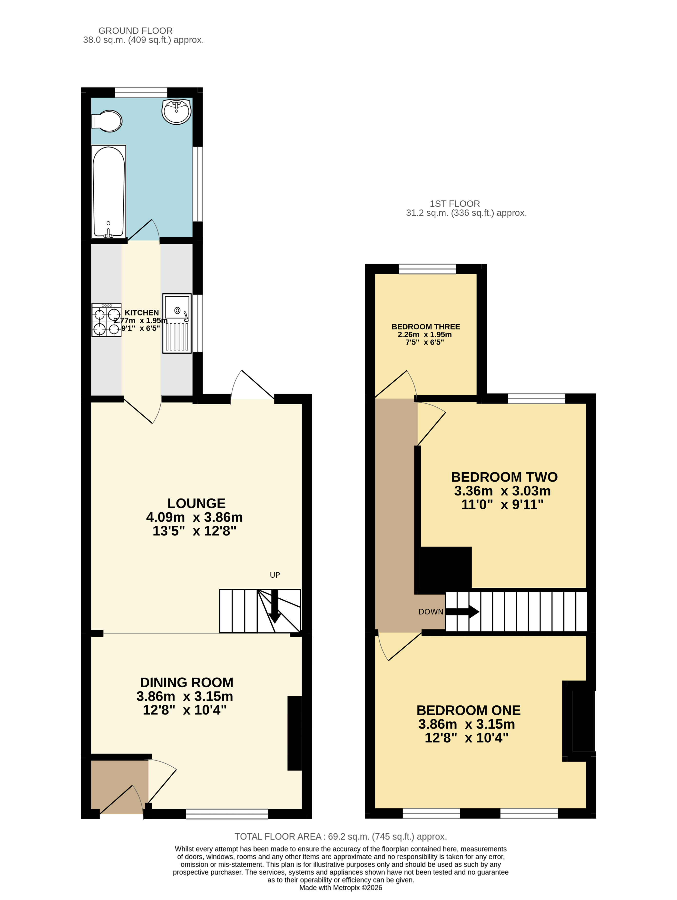 3, Richard Street, Bedfordshire floorplan