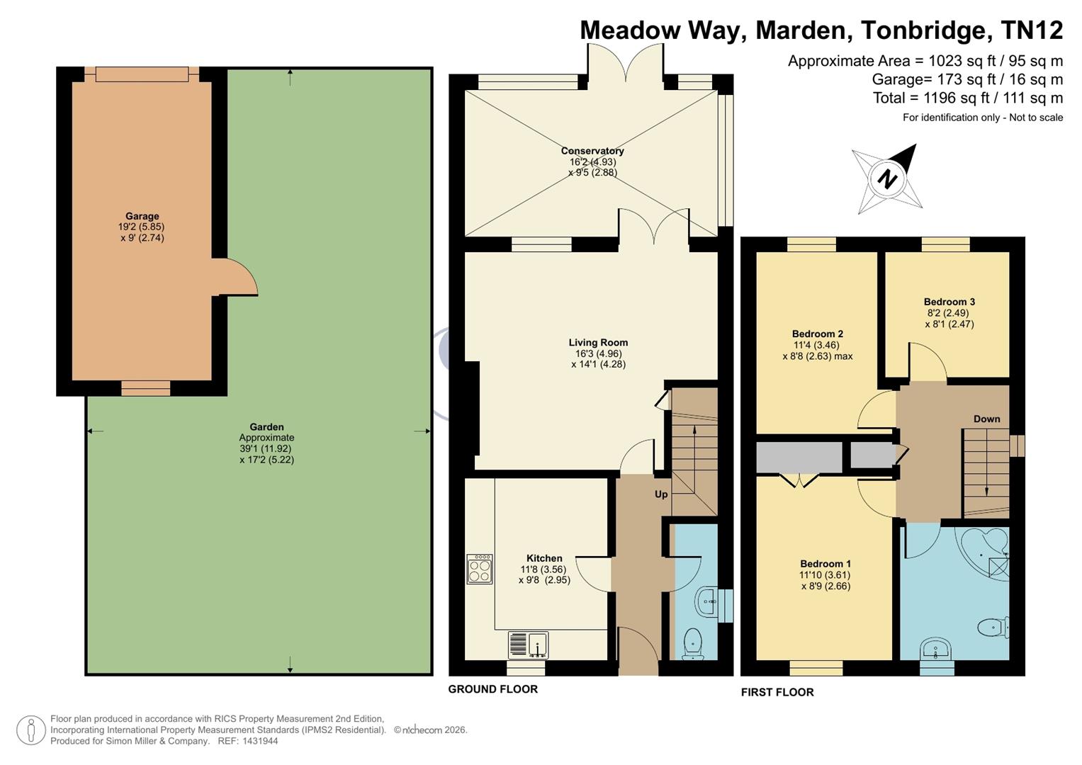 7, Meadow Way, Tonbridge floorplan