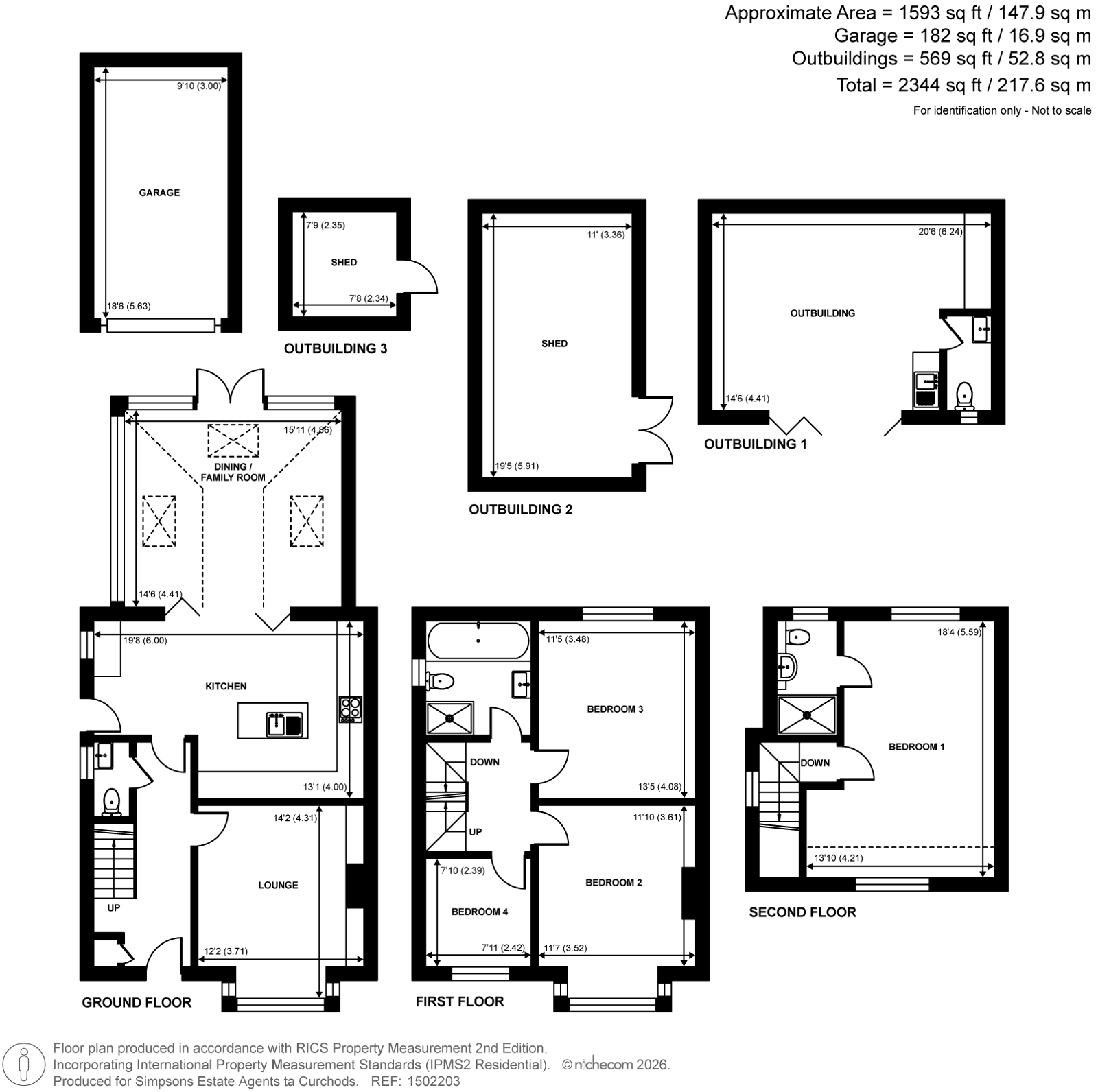 241, Woodham Lane, New Haw floorplan