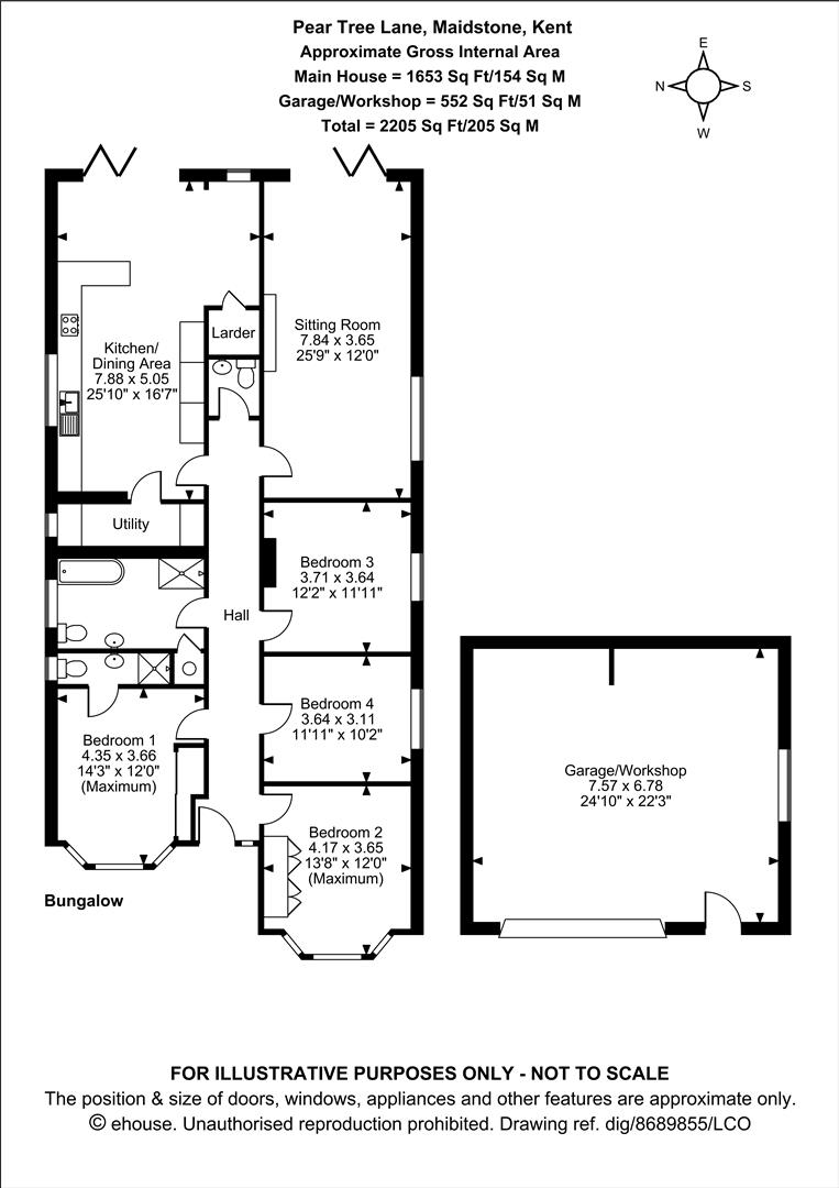 3, Pear Tree Lane, Loose floorplan