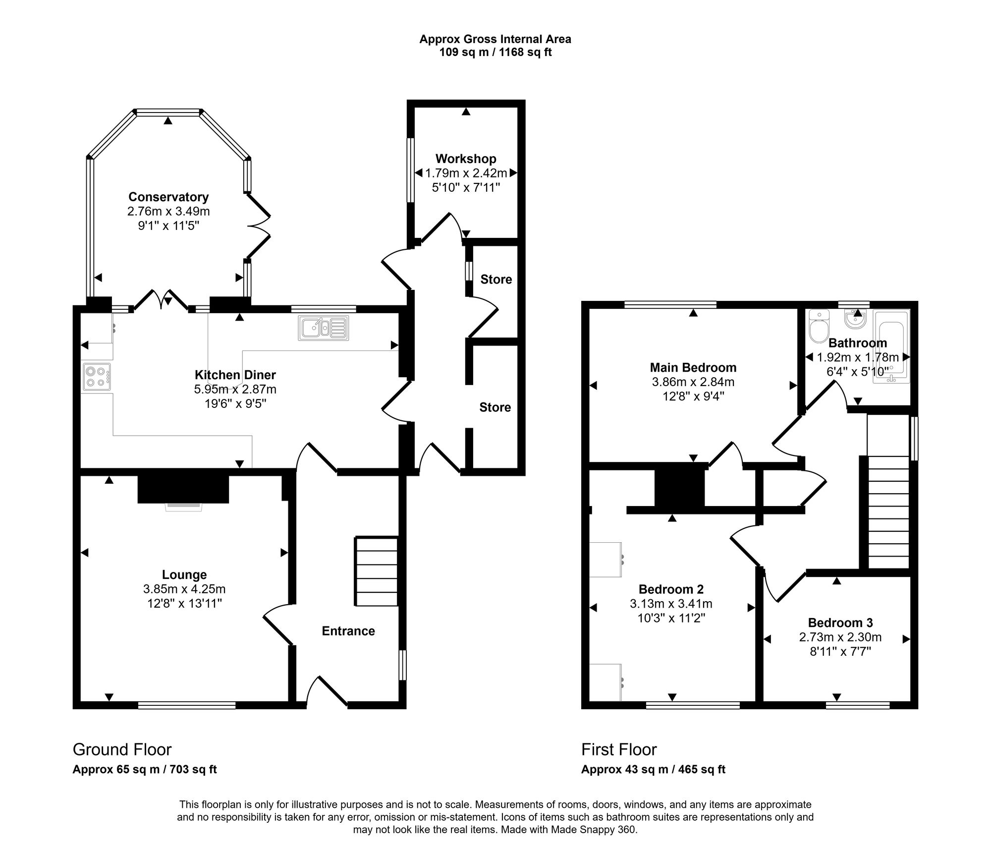 36 Saddleback Road, Wigan floorplan