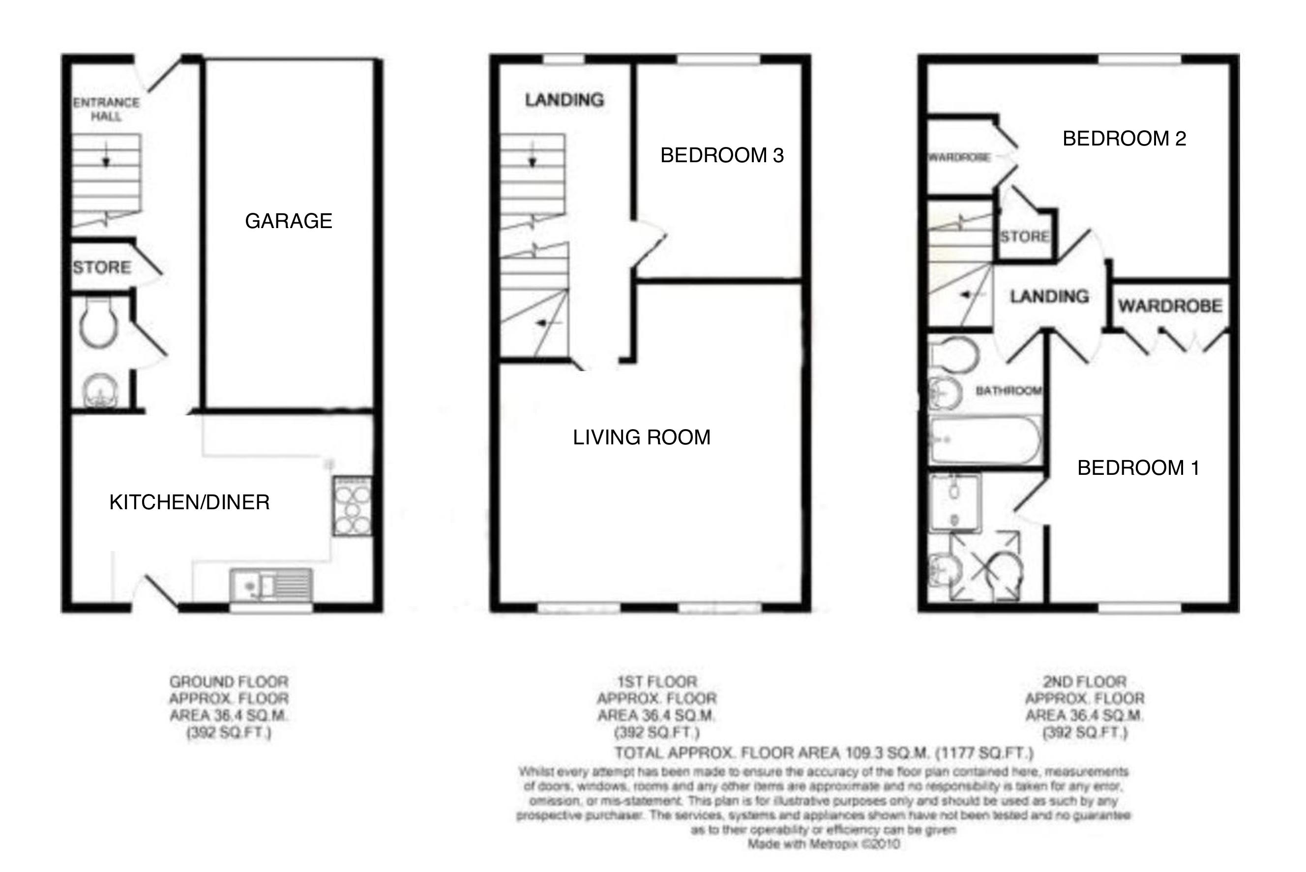 60, Badger Lane, Bourne floorplan