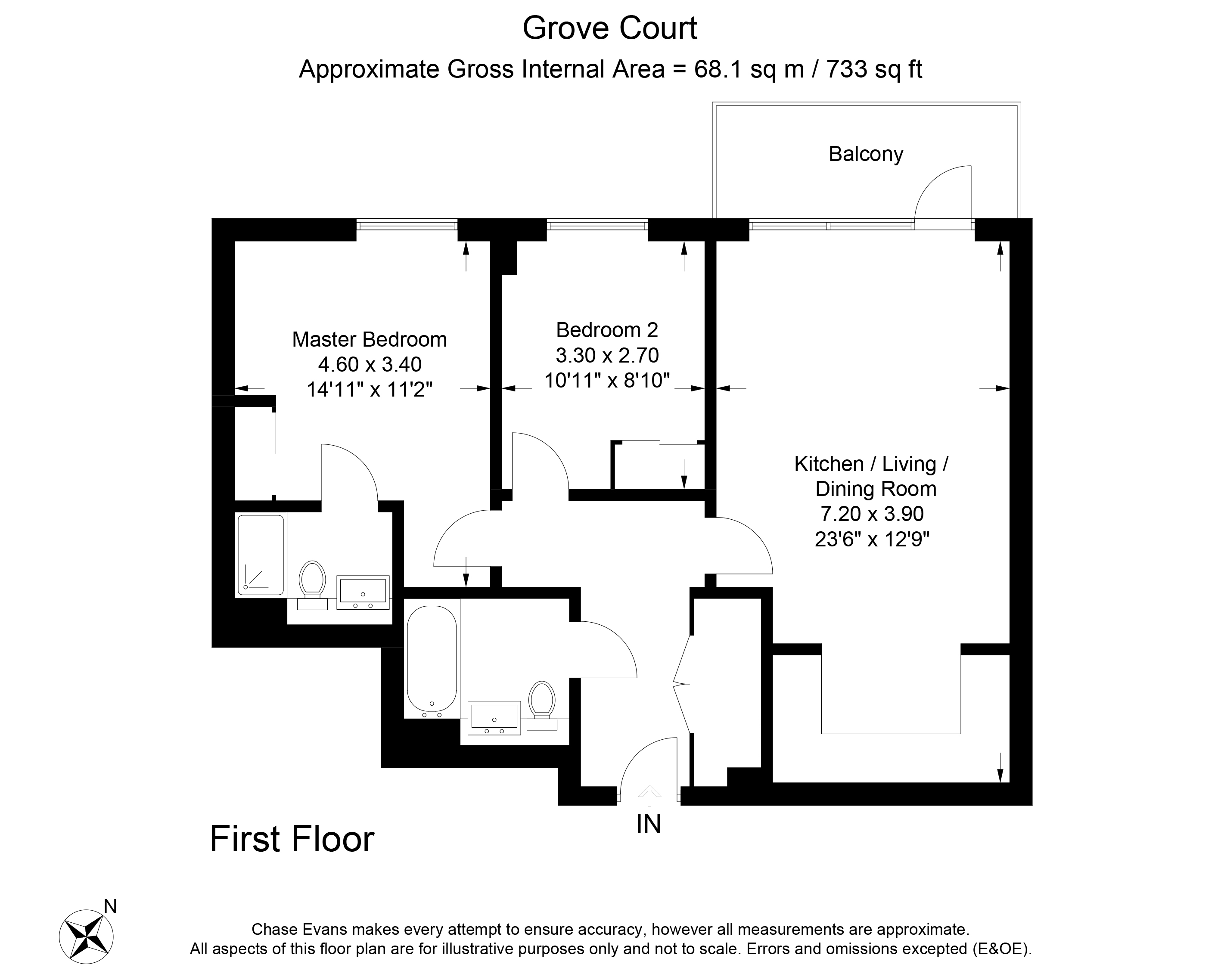 2 Bedrooms Flat to rent in Grove Court, Lyon Square, Harrow HA1