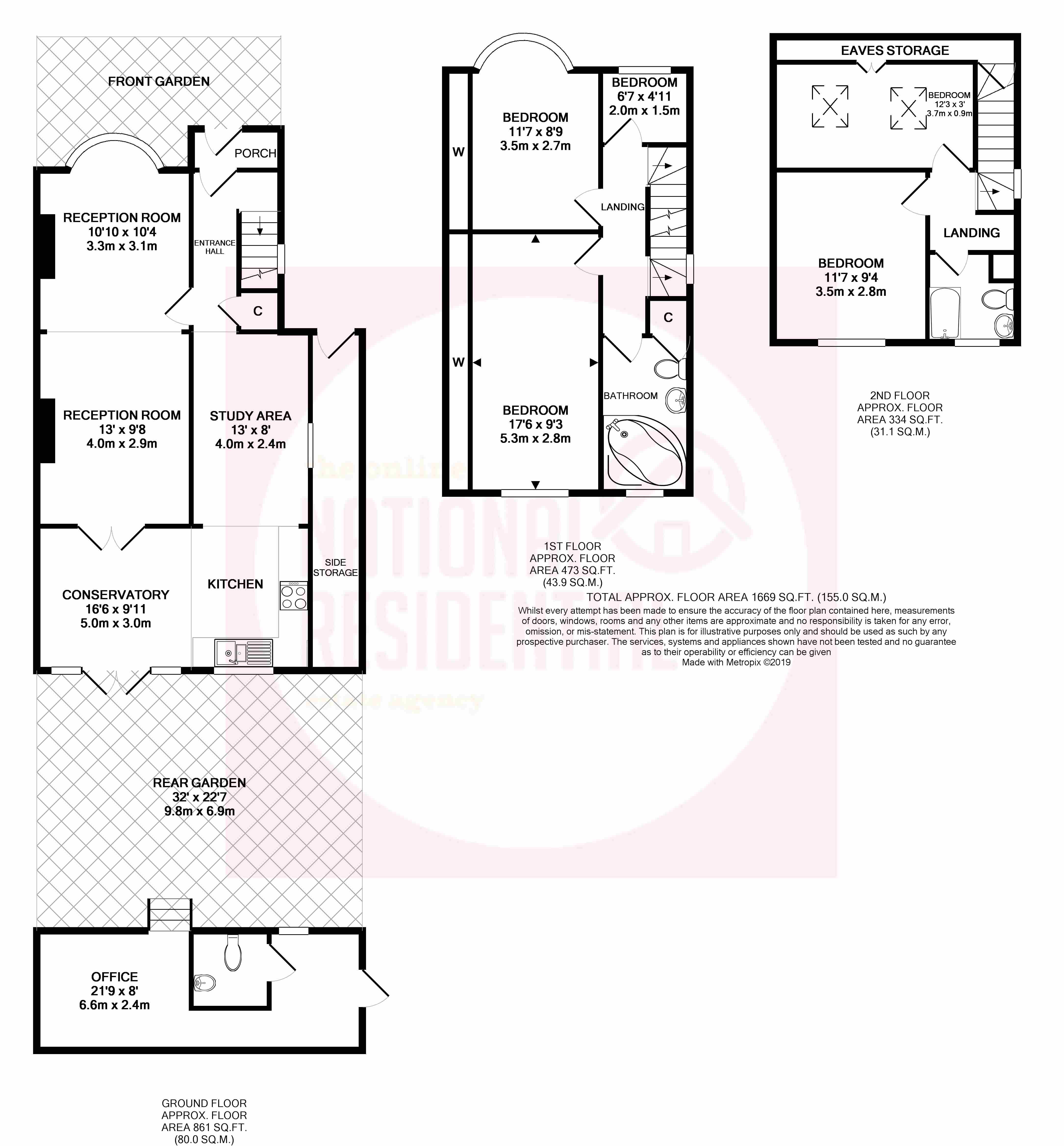1 Bedrooms Semi-detached house for sale in Bigginwood Road, London SW16