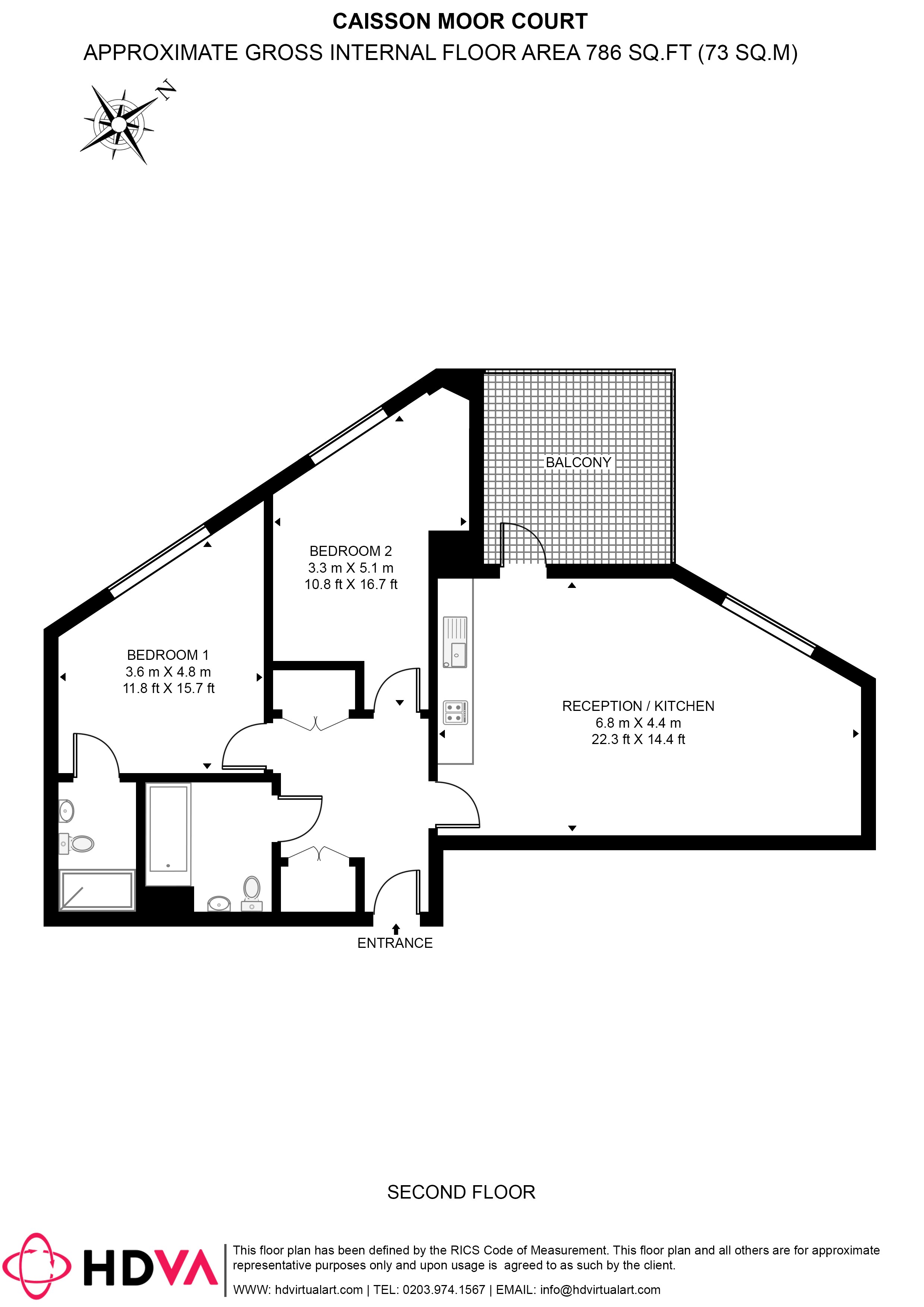Flat 8, Caisson Moor Court, 8, Navigation Road, London floorplan