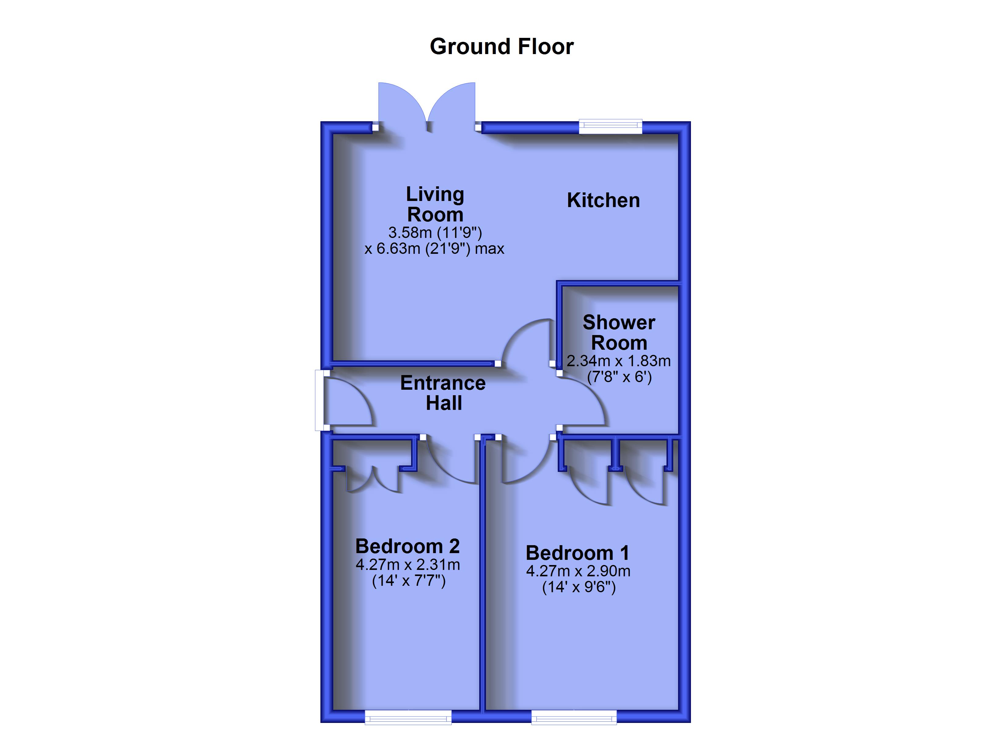 Flat 6, Moorside View,, Station Street, Derbyshire floorplan