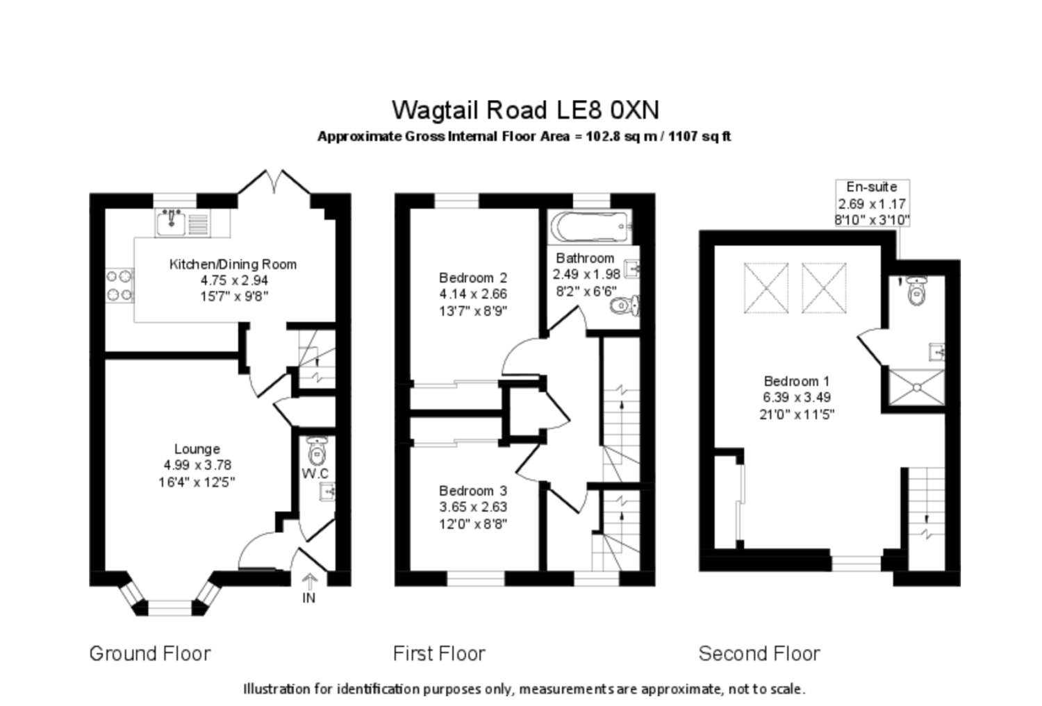 2, Wagtail Avenue Kibworth Beauchamp, Leicester floorplan