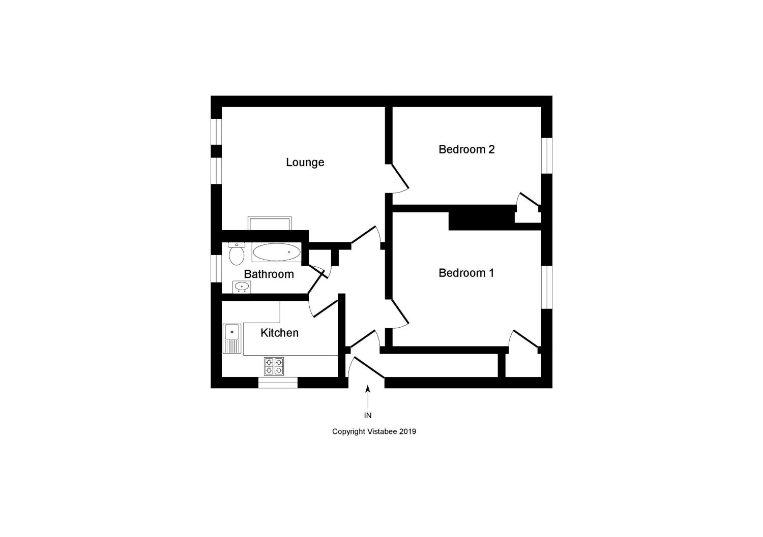 2 Bedrooms Flat for sale in North Lea, Doune, Stirlingshire FK16